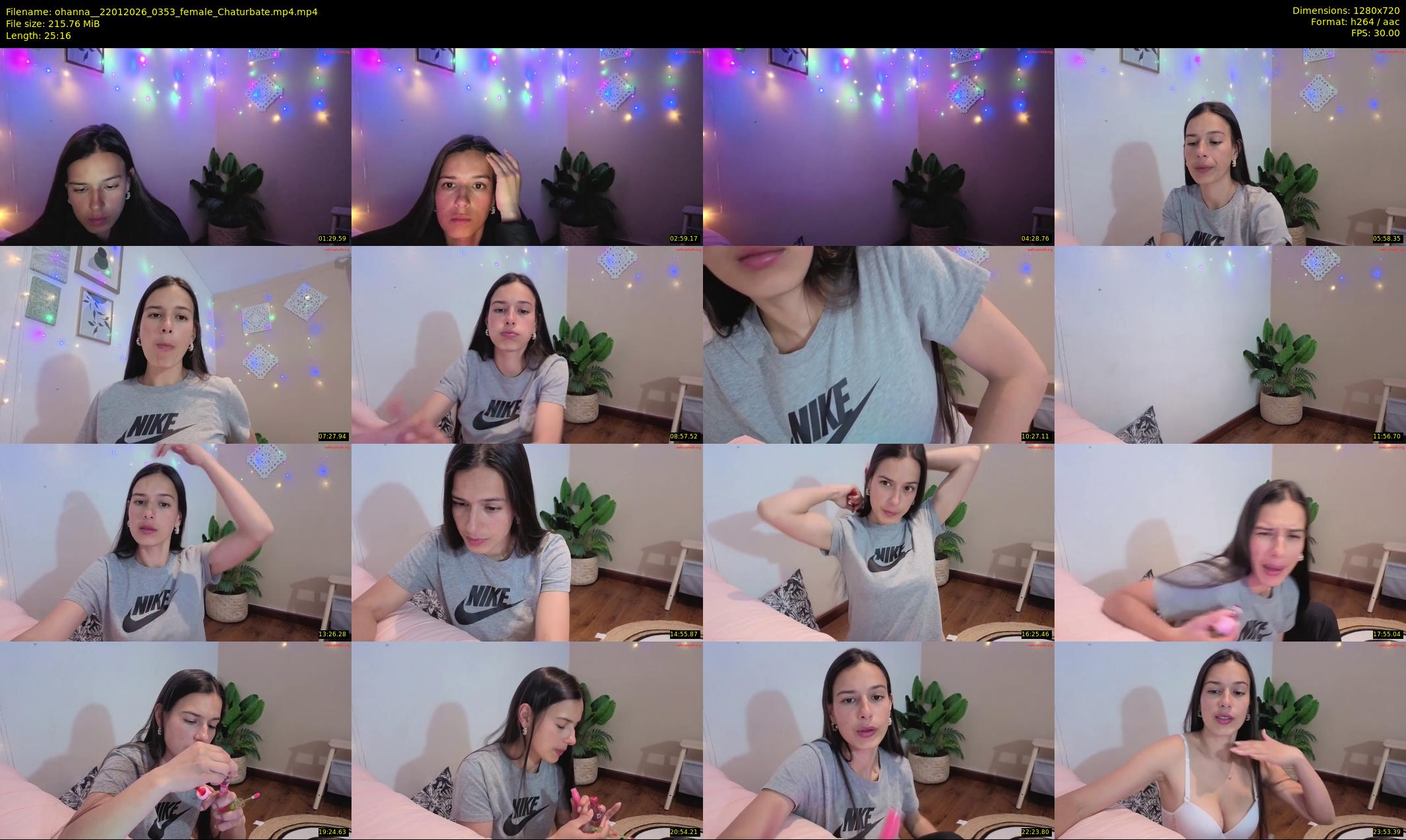 ohanna_ — 26 minute Chaturbate female cam show recording, 720p, Jan 22, 2026