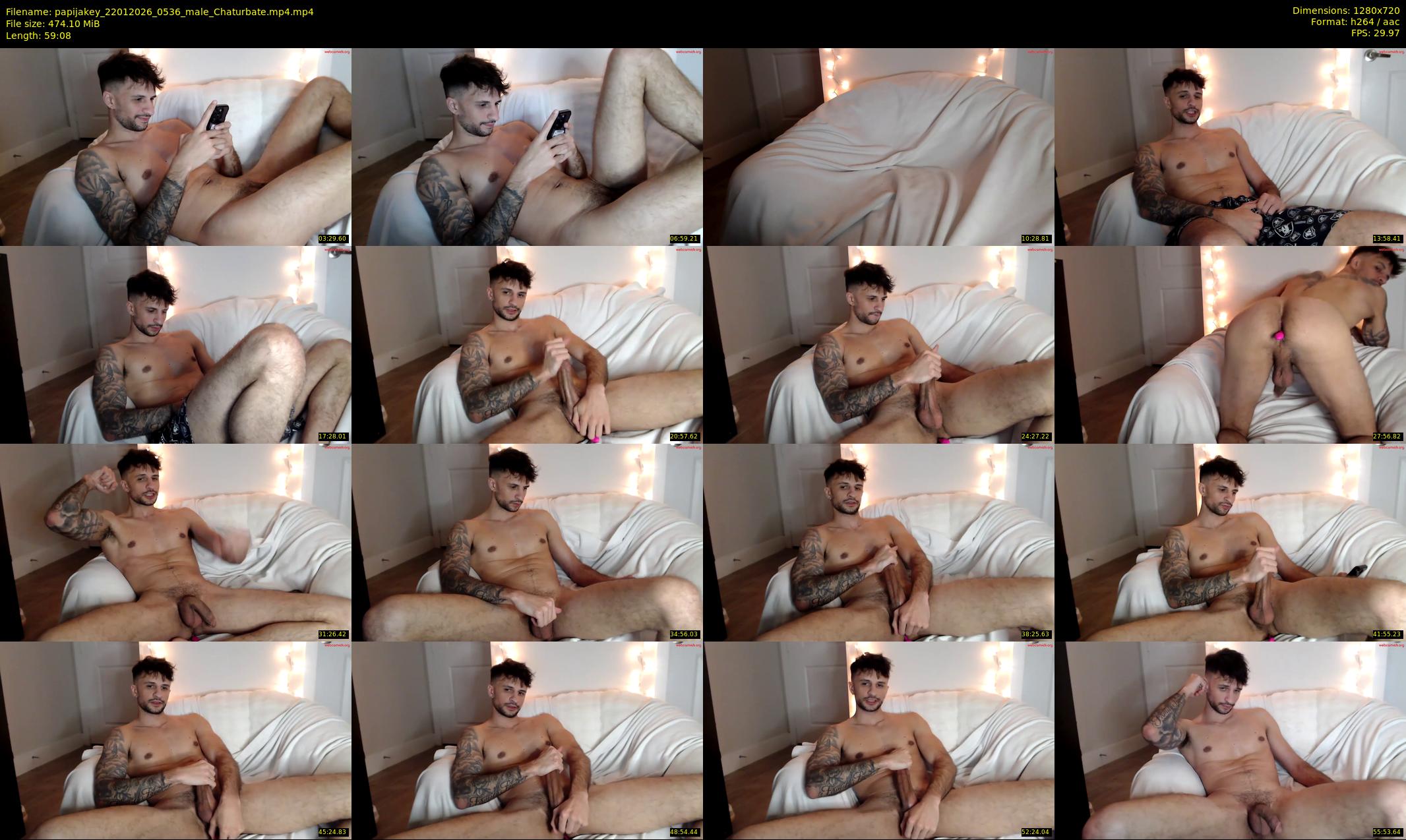 papijakey — 60 minute Chaturbate male cam show recording, 720p, Jan 22, 2026