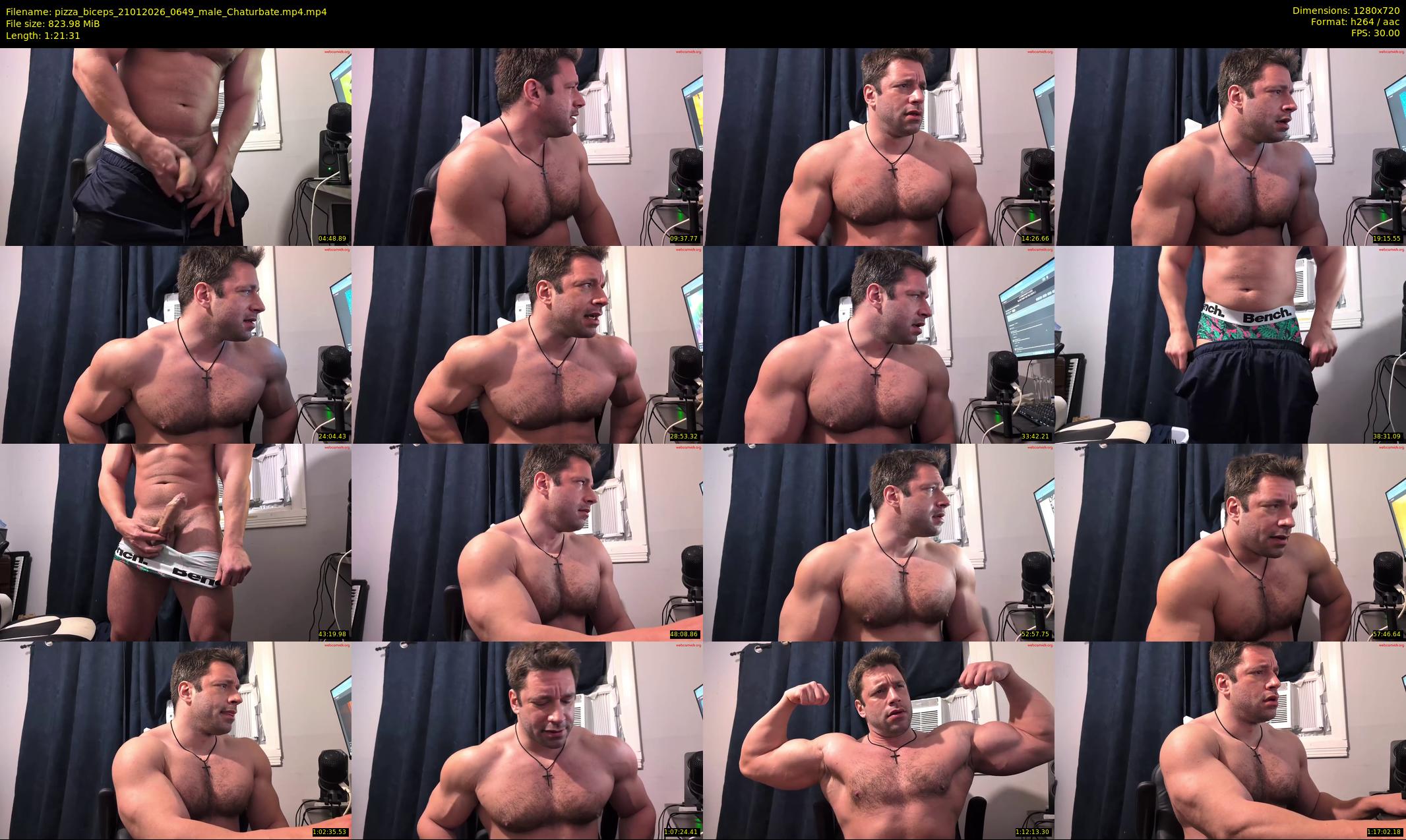 pizza_biceps — 82 minute Chaturbate male cam show recording, 720p, Jan 21, 2026