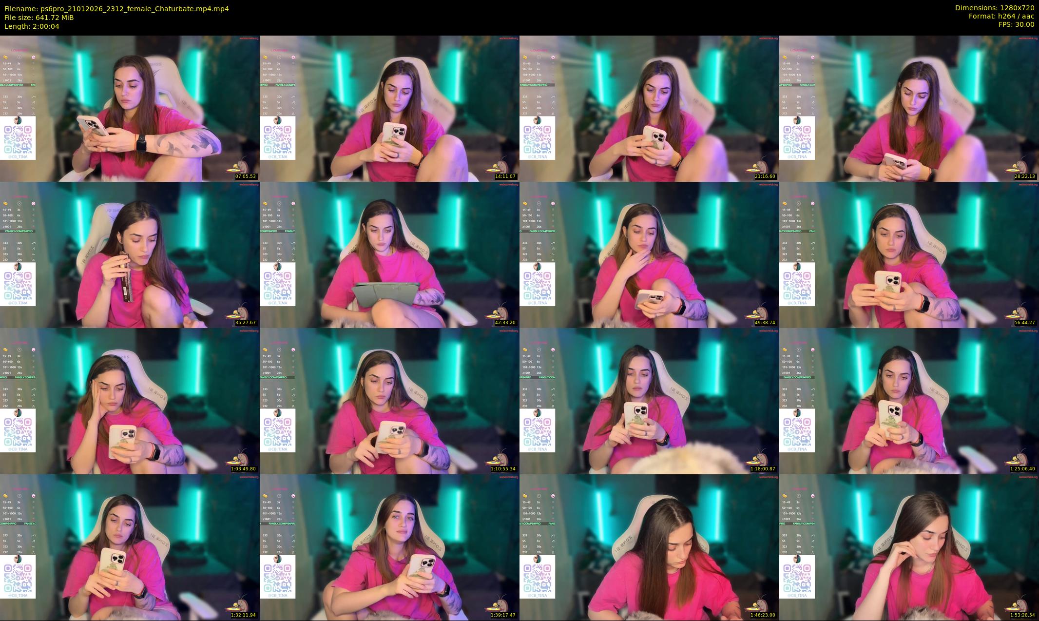 ps6pro — 121 minute Chaturbate female cam show recording, 720p, Jan 21, 2026