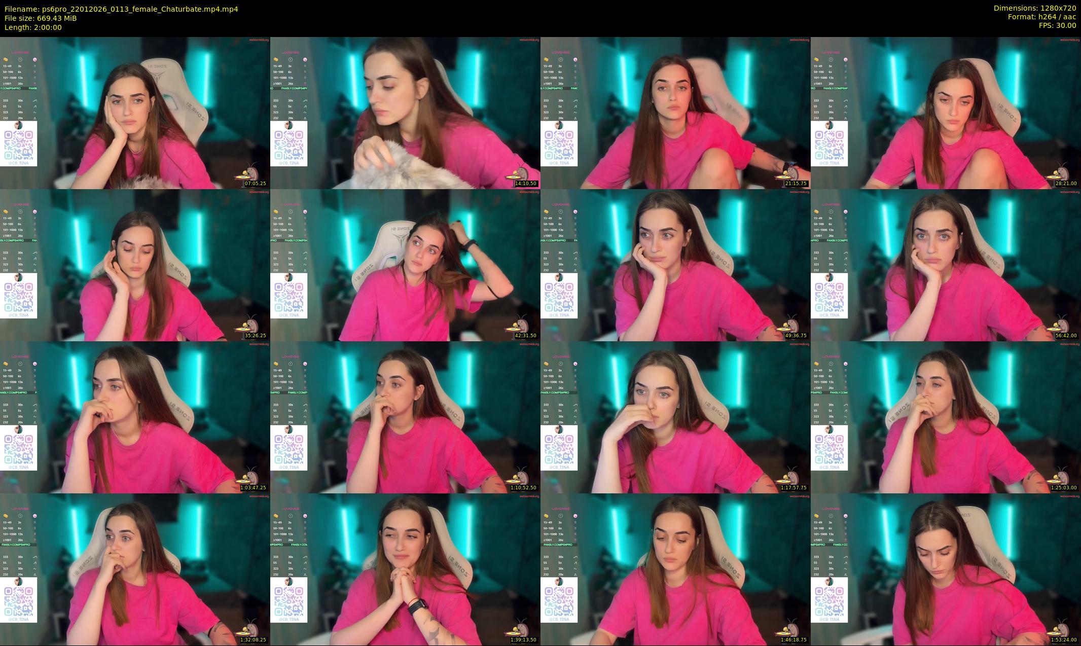 ps6pro — 120 minute Chaturbate female cam show recording, 720p, Jan 22, 2026