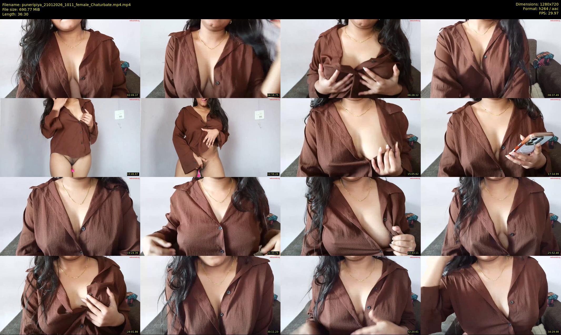puneripiya — 37 minute Chaturbate female cam show recording, 720p, Jan 21, 2026