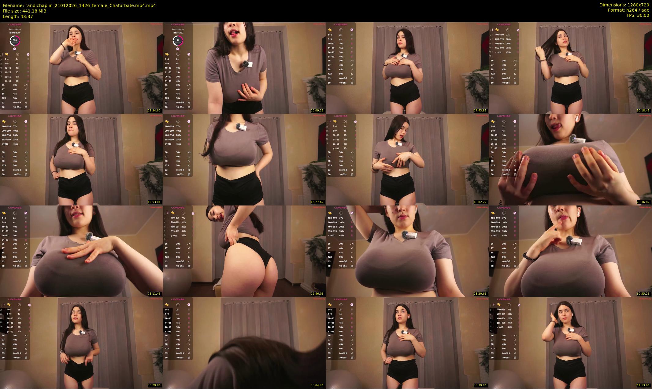 randichaplin — 44 minute Chaturbate female cam show recording, 720p, Jan 21, 2026