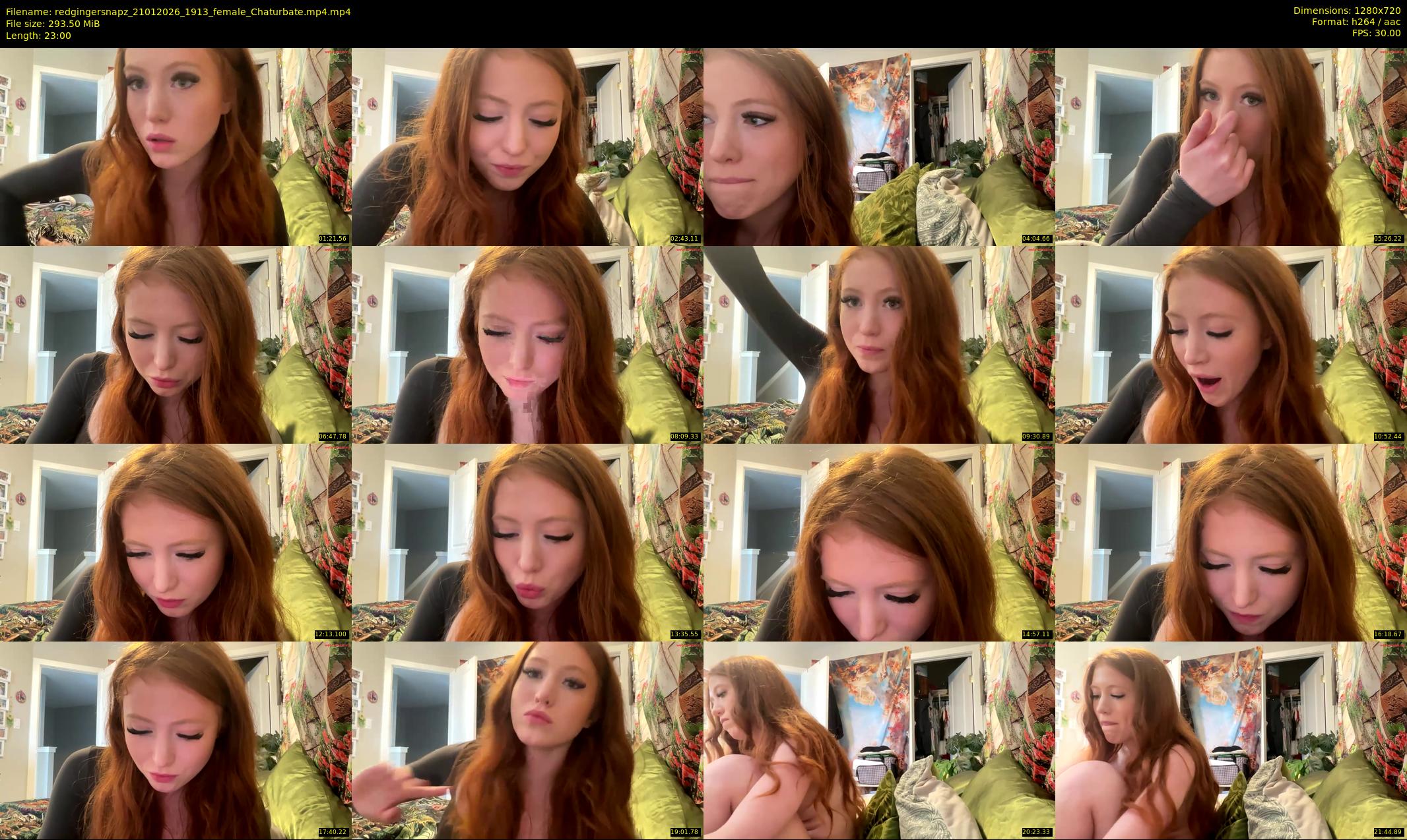 redgingersnapz — 23 minute Chaturbate female cam show recording, 720p, Jan 21, 2026