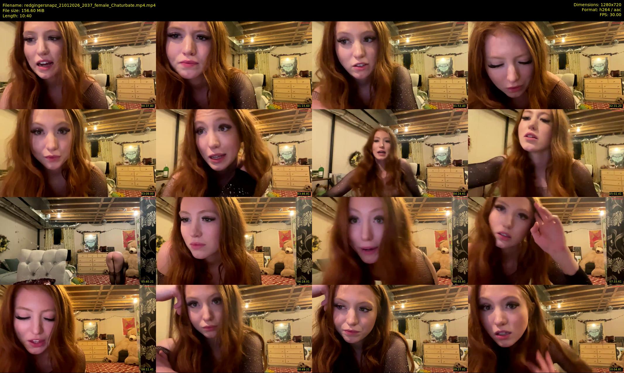 redgingersnapz — 11 minute Chaturbate female cam show recording, 720p, Jan 21, 2026