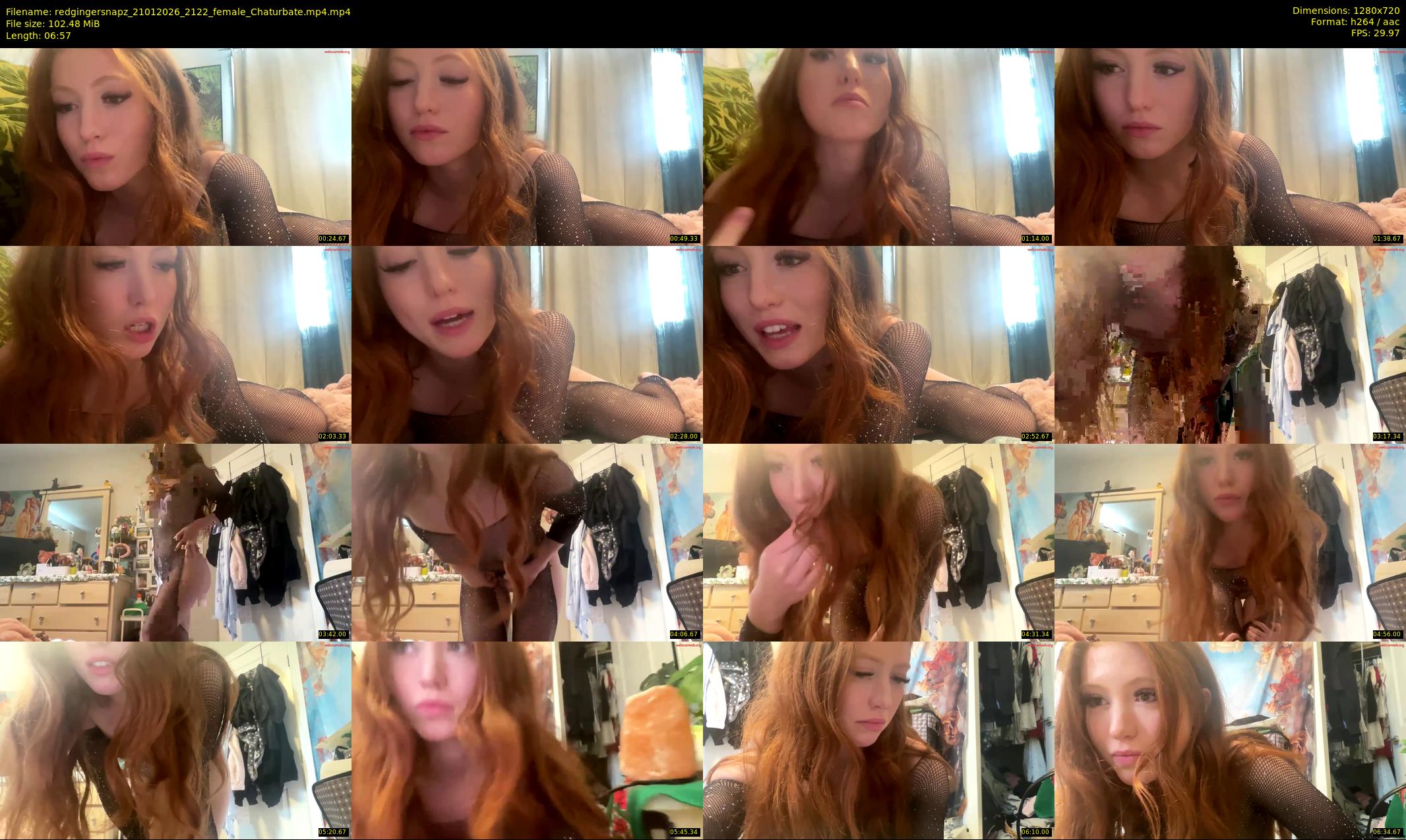 redgingersnapz — 7 minute Chaturbate female cam show recording, 720p, Jan 21, 2026