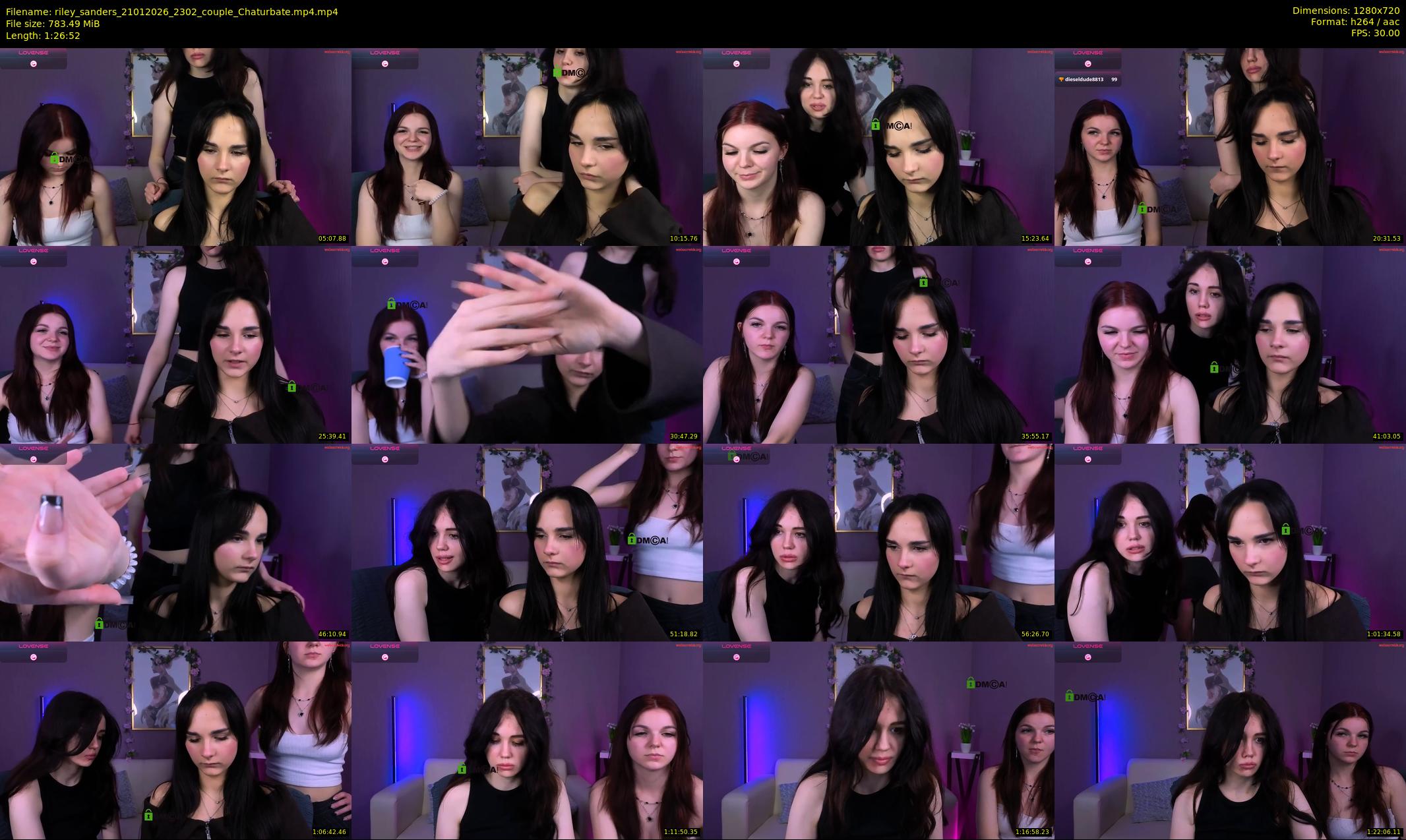 riley_sanders — 87 minute Chaturbate couple cam show recording, 720p, Jan 21, 2026