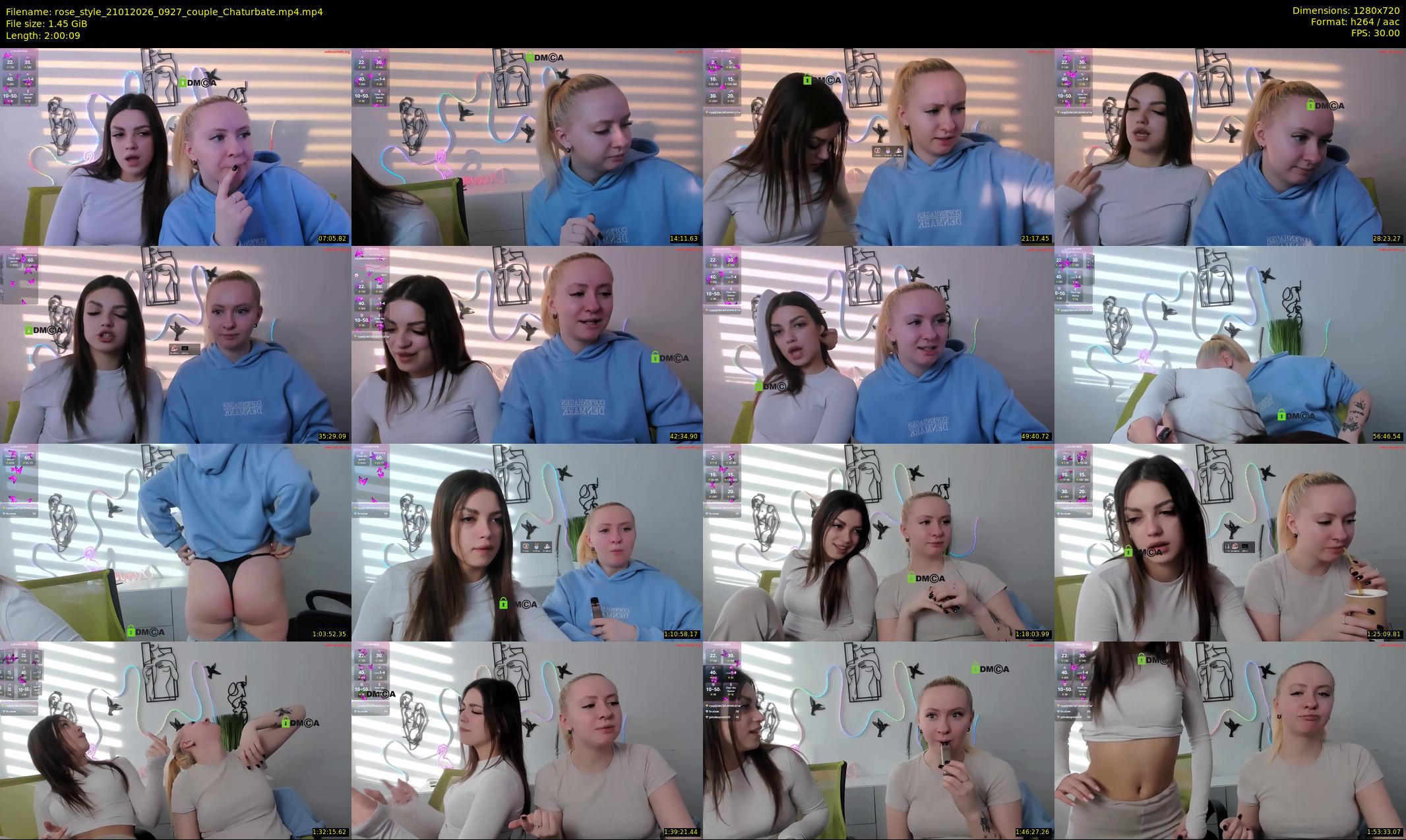 rose_style — 121 minute Chaturbate couple cam show recording, 720p, Jan 21, 2026