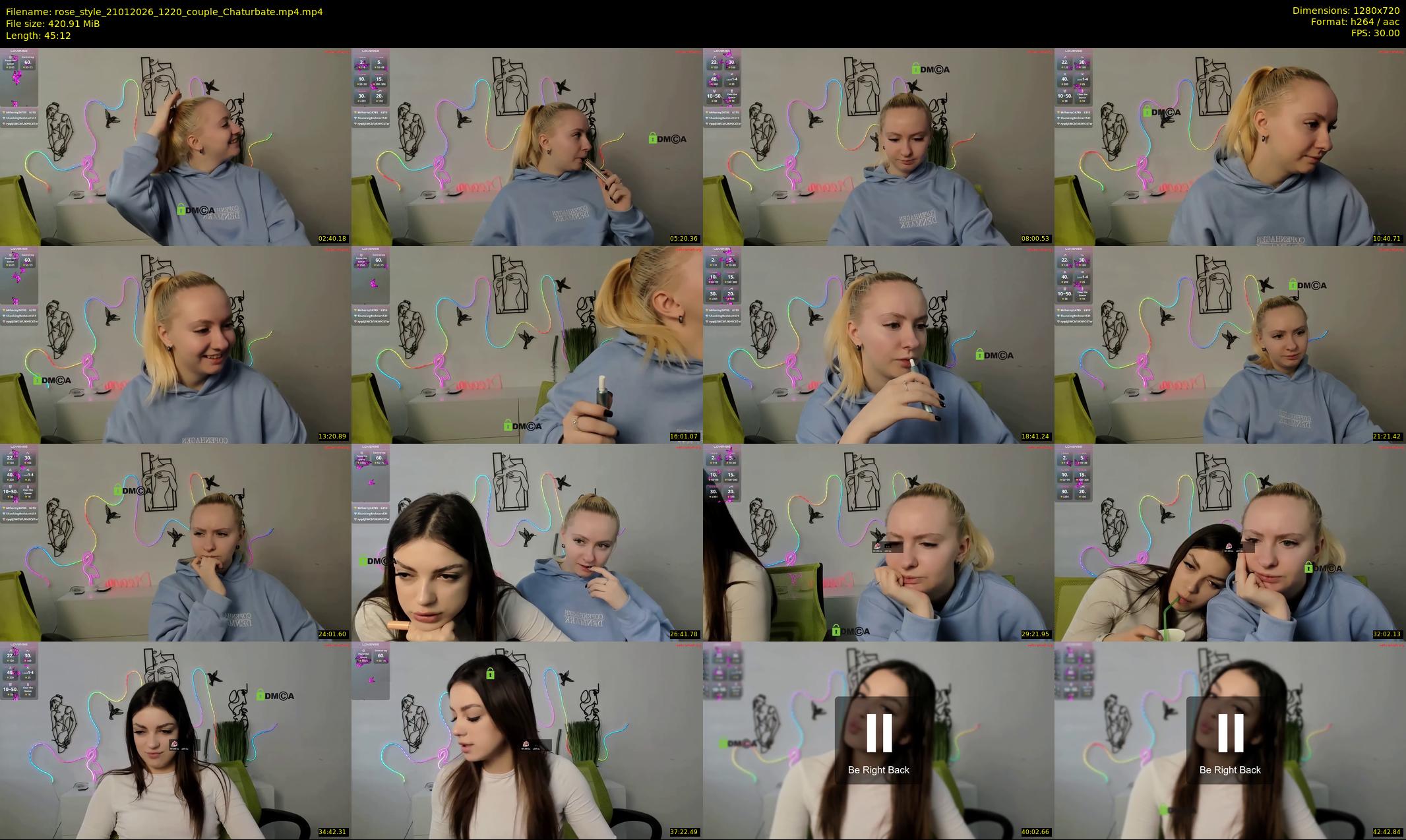 rose_style — 46 minute Chaturbate couple cam show recording, 720p, Jan 21, 2026