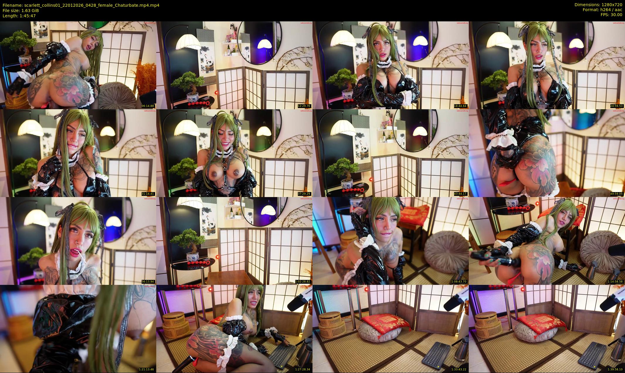 scarlett_collins01 — 106 minute Chaturbate female cam show recording, 720p, Jan 22, 2026