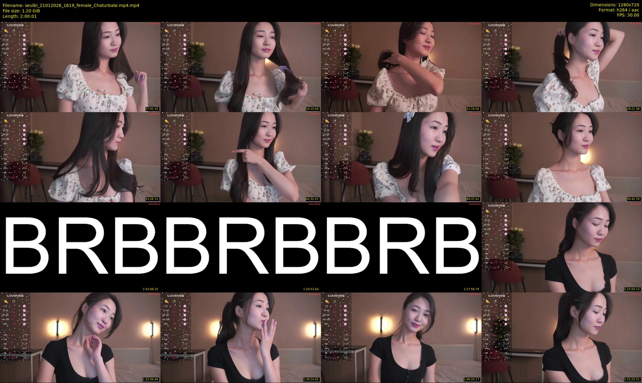 seulbi — 121 minute Chaturbate female cam show recording, 720p, Jan 21, 2026