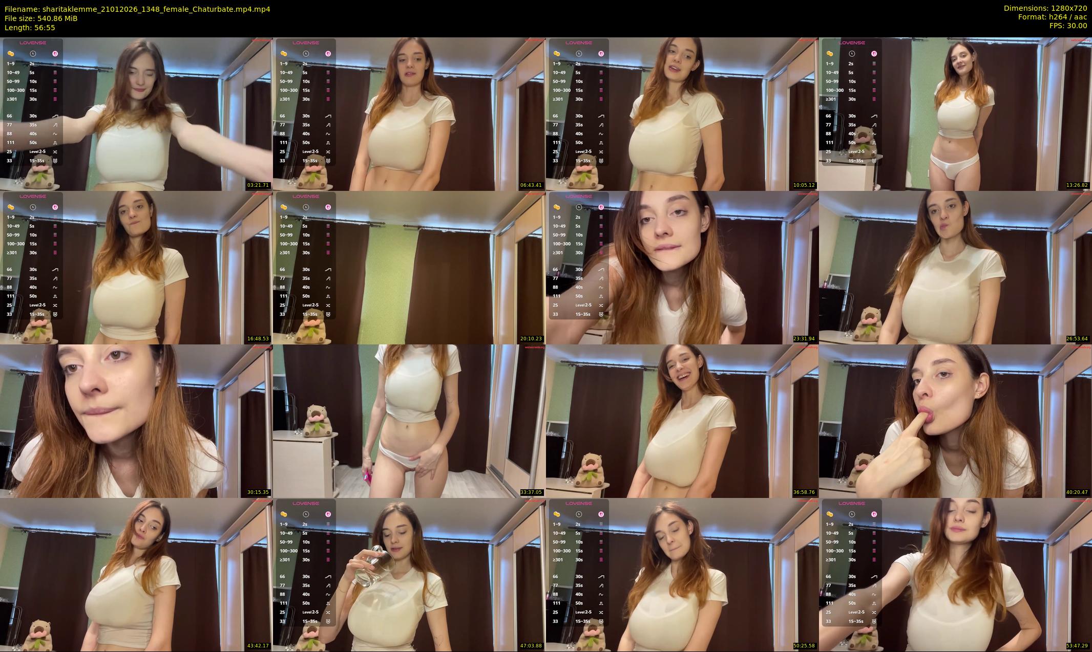 sharitaklemme — 57 minute Chaturbate female cam show recording, 720p, Jan 21, 2026