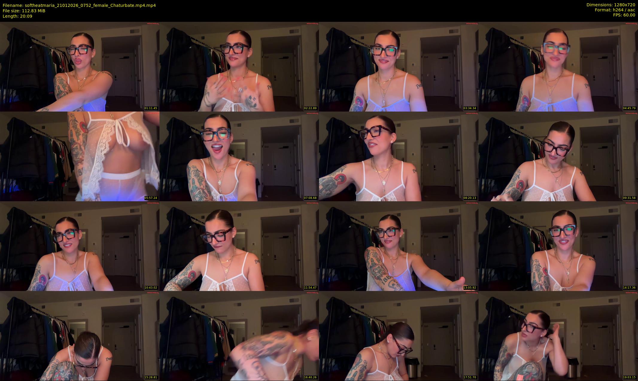 softheatmaria — 21 minute Chaturbate female cam show recording, 720p, Jan 21, 2026