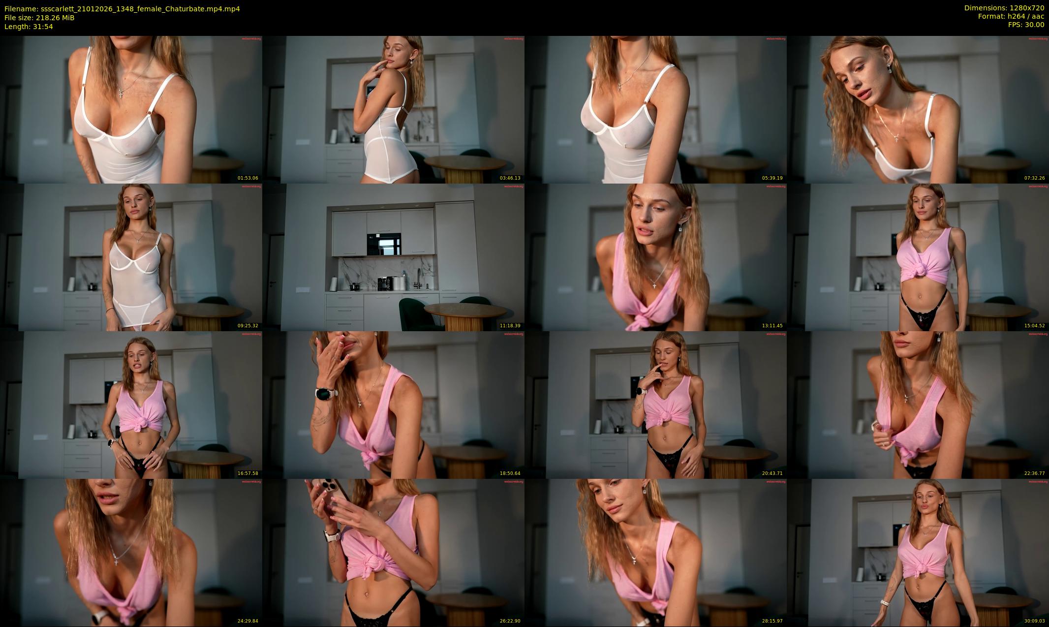 ssscarlett — 32 minute Chaturbate female cam show recording, 720p, Jan 21, 2026