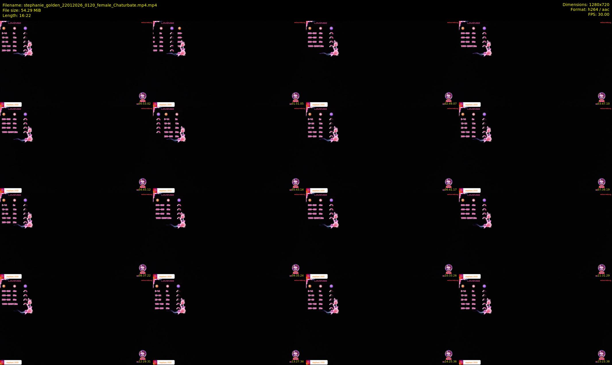 stephanie_golden — 17 minute Chaturbate female cam show recording, 720p, Jan 22, 2026