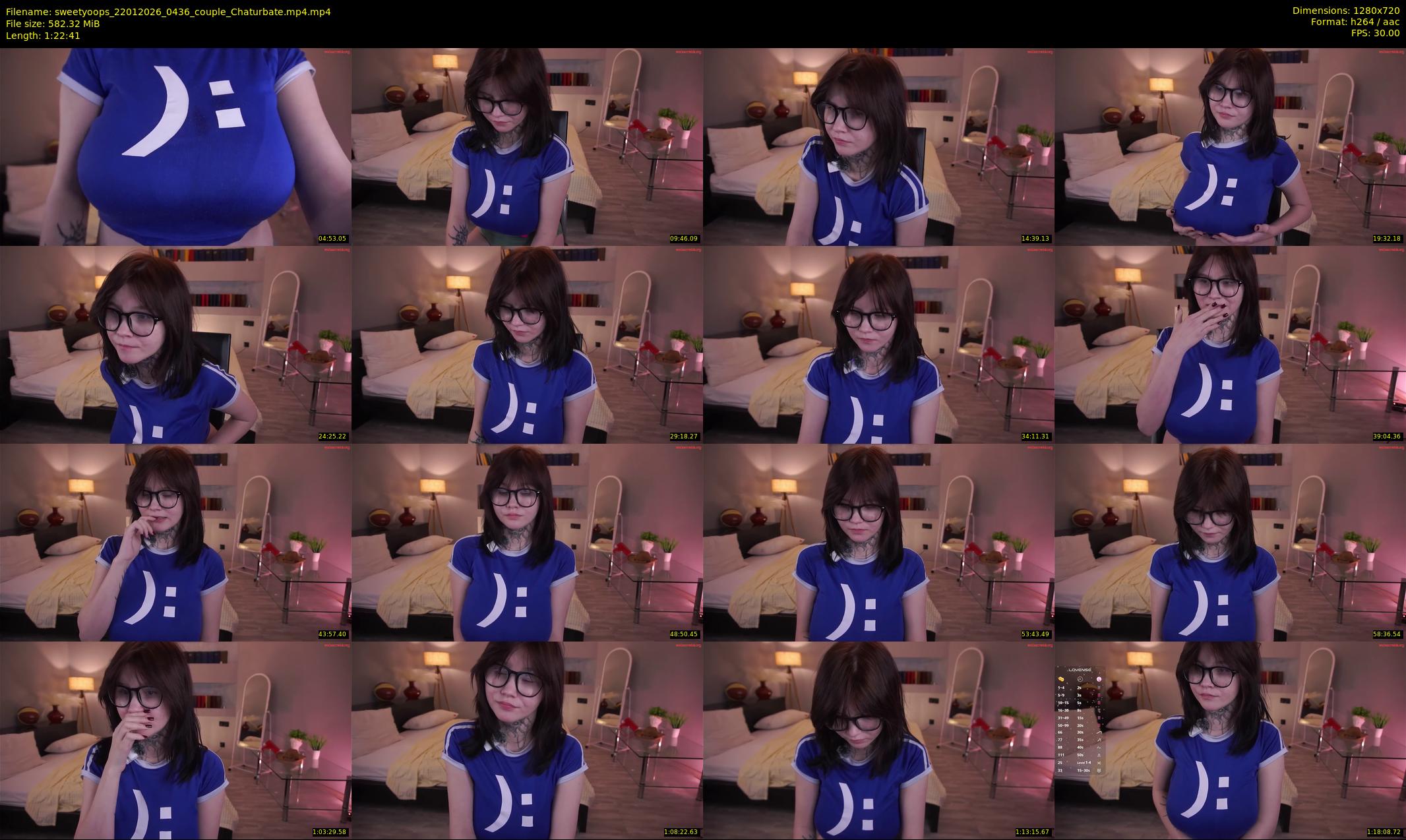 sweetyoops — 83 minute Chaturbate female cam show recording, 720p, Jan 22, 2026