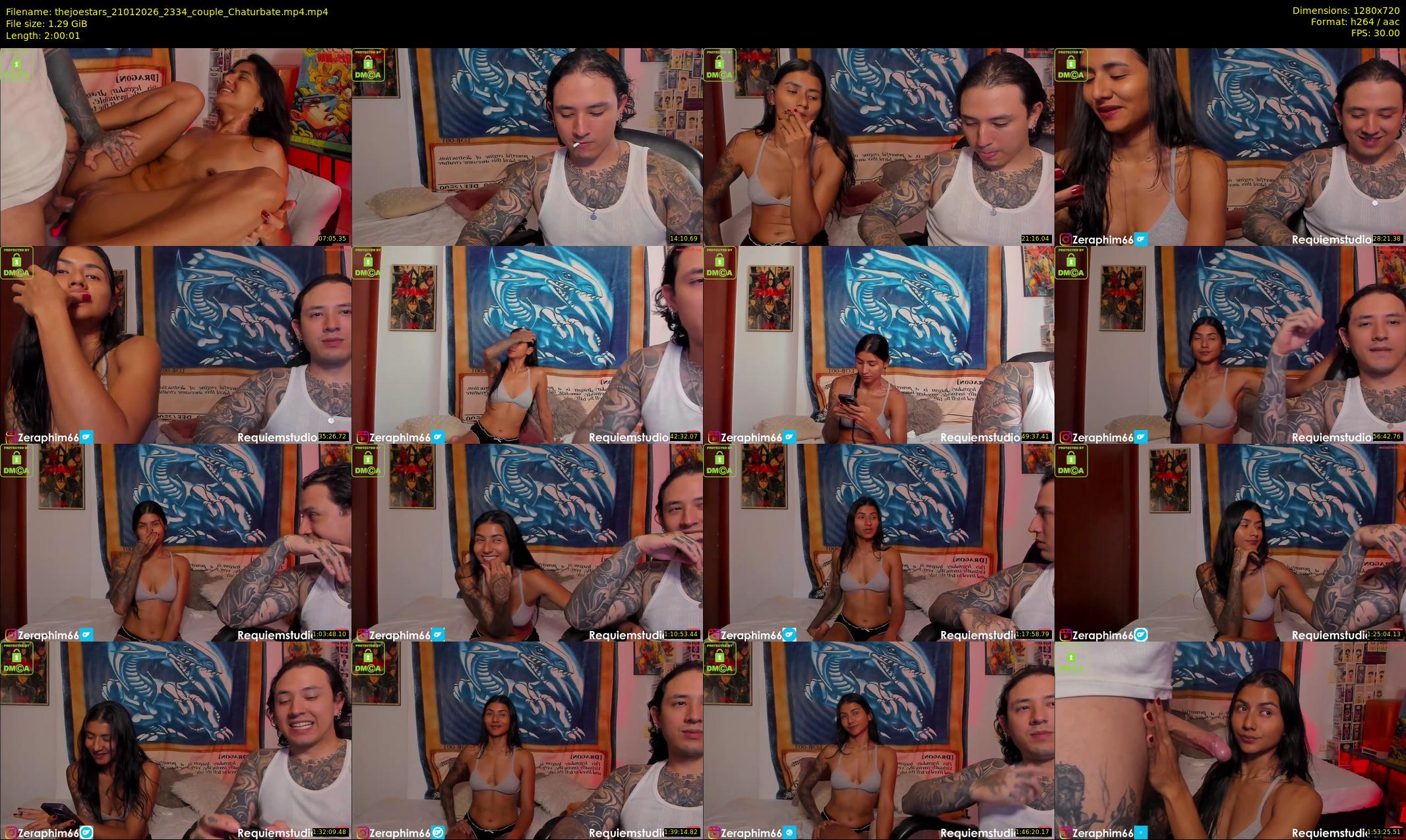thejoestars — 121 minute Chaturbate couple cam show recording, 720p, Jan 21, 2026