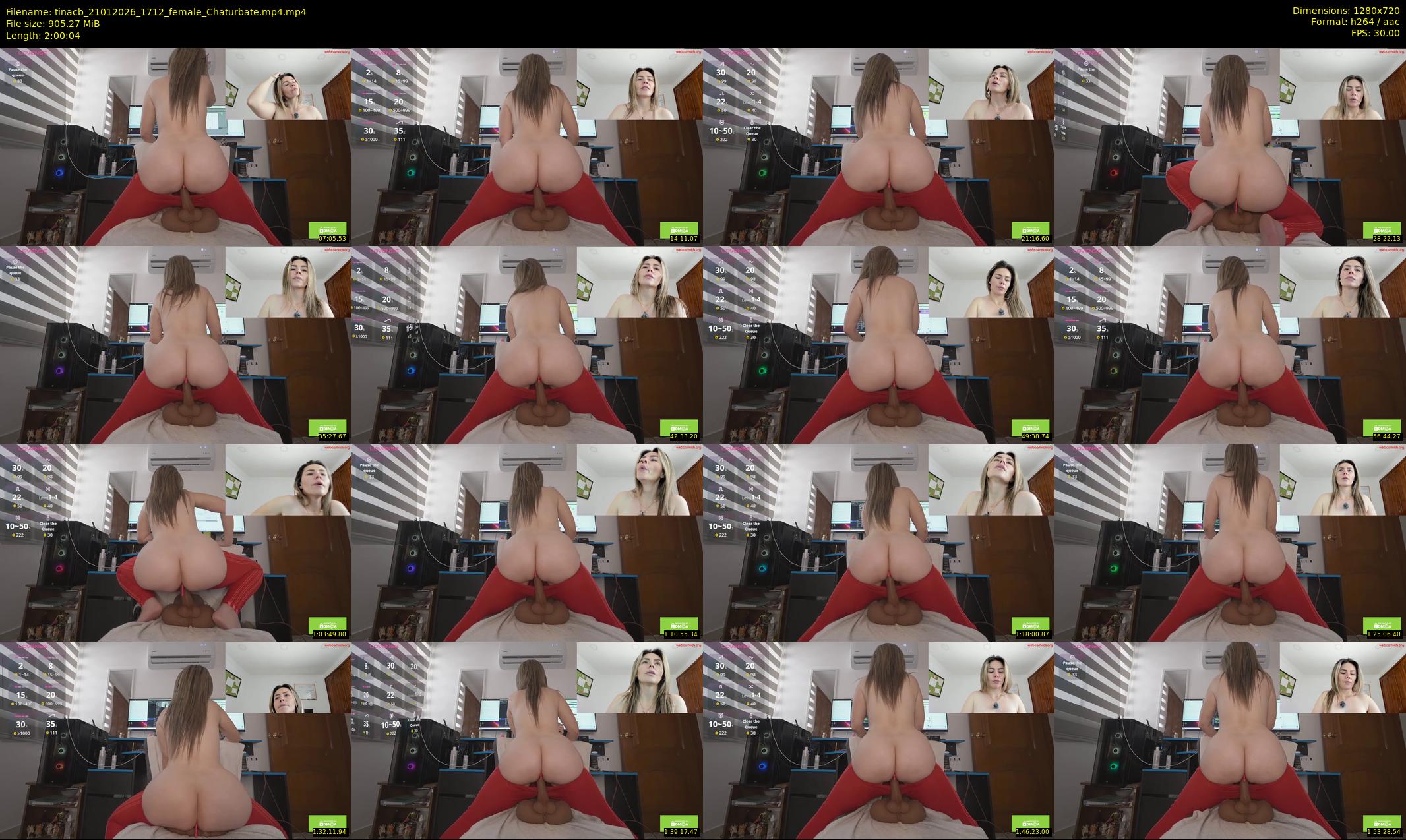tinacb — 121 minute Chaturbate female cam show recording, 720p, Jan 21, 2026
