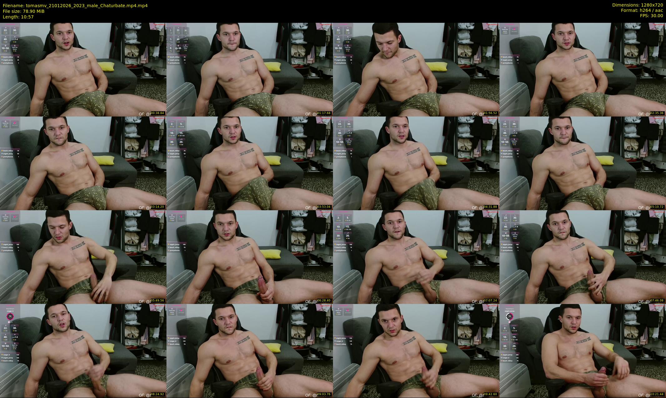 tomasmv — 11 minute Chaturbate male cam show recording, 720p, Jan 21, 2026