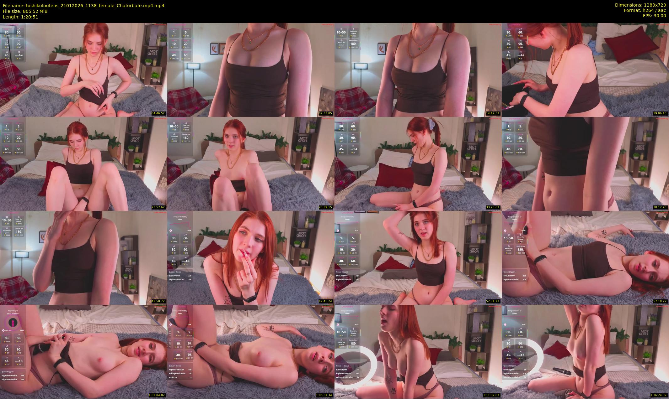 toshikolootens — 81 minute Chaturbate female cam show recording, 720p, Jan 21, 2026