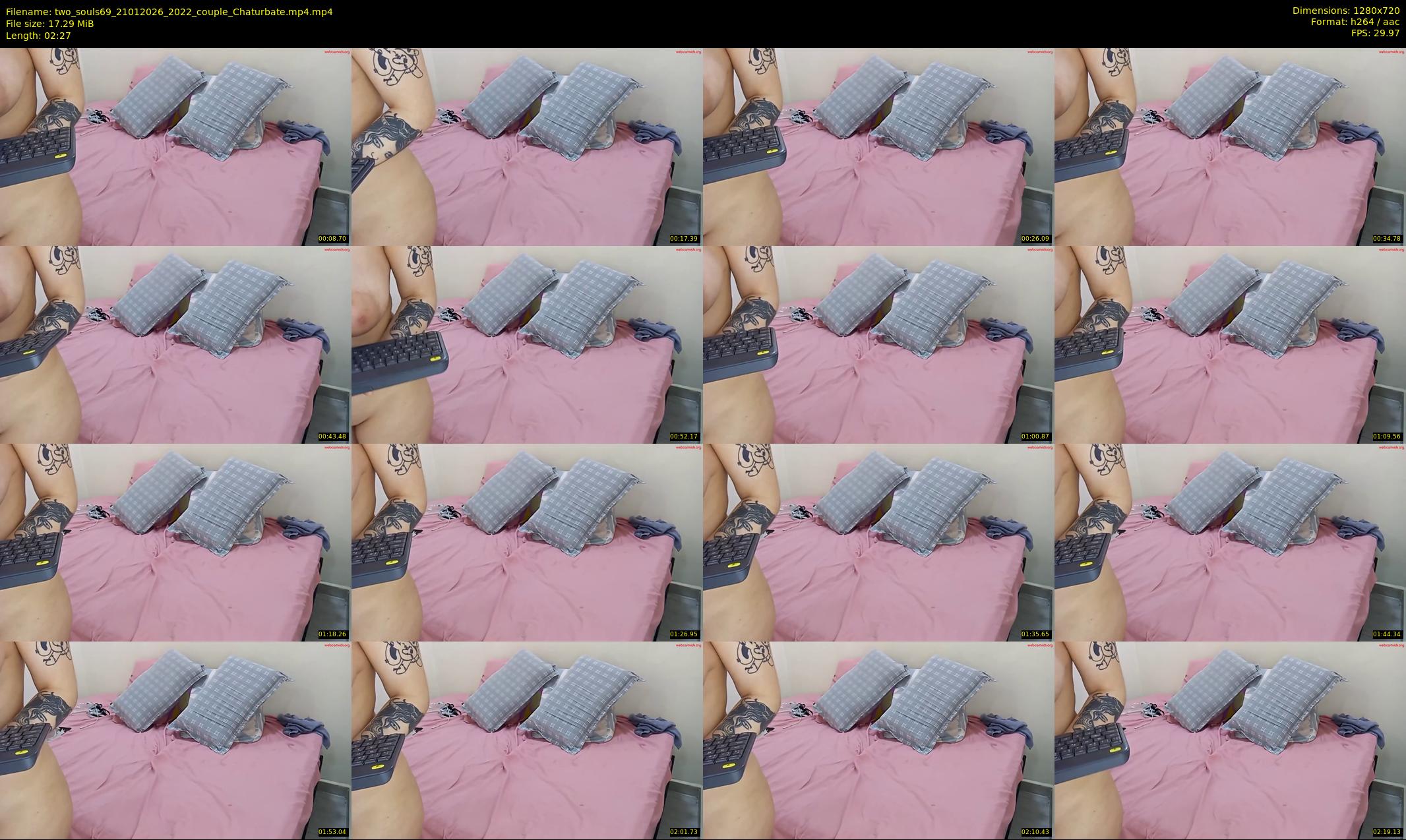 two_souls69 — 3 minute Chaturbate couple cam show recording, 720p, Jan 21, 2026
