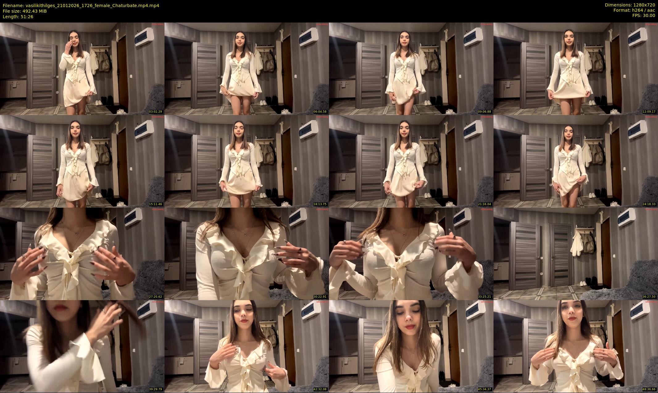 vasilikithilges — 52 minute Chaturbate female cam show recording, 720p, Jan 21, 2026