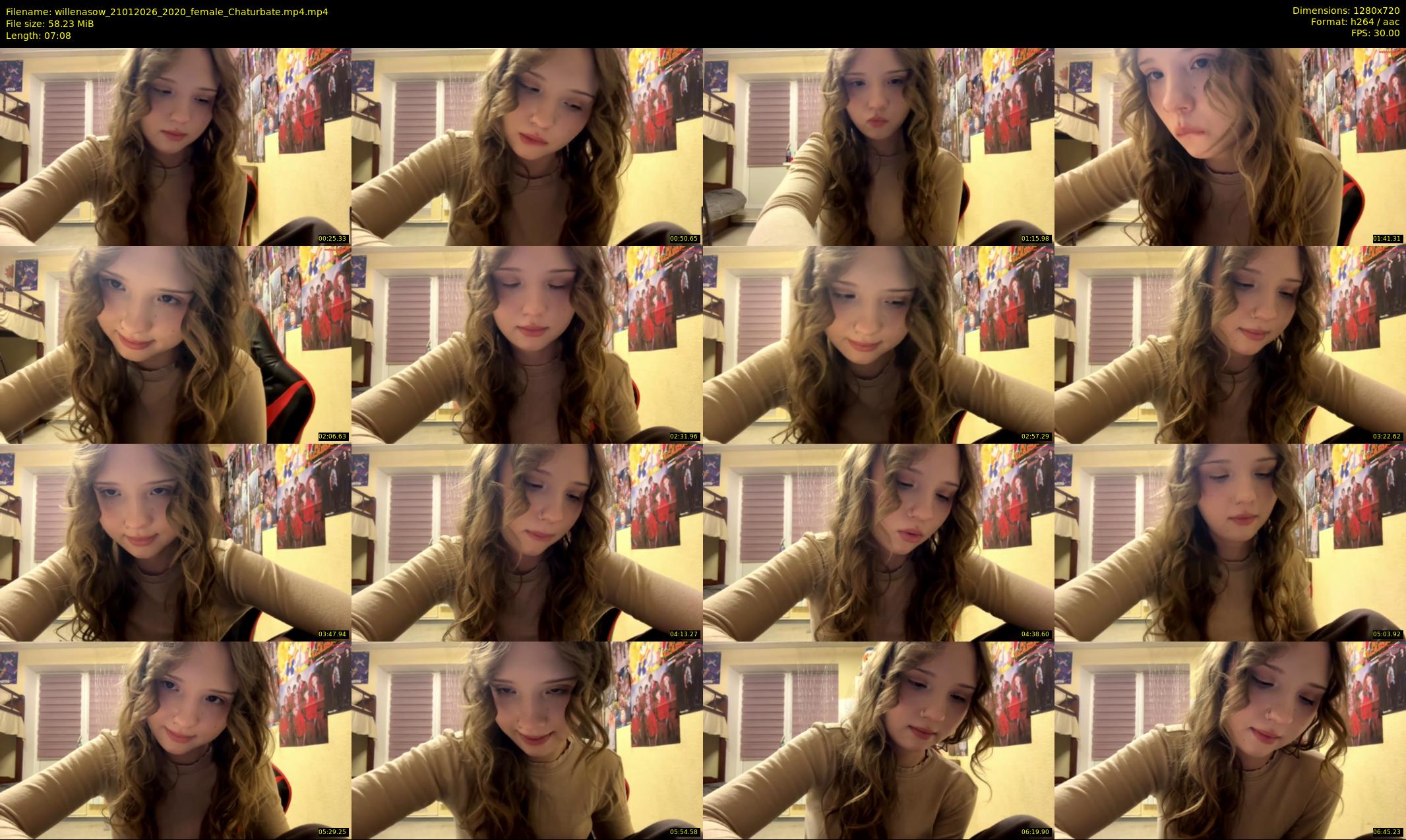 willenasow — 8 minute Chaturbate female cam show recording, 720p, Jan 21, 2026