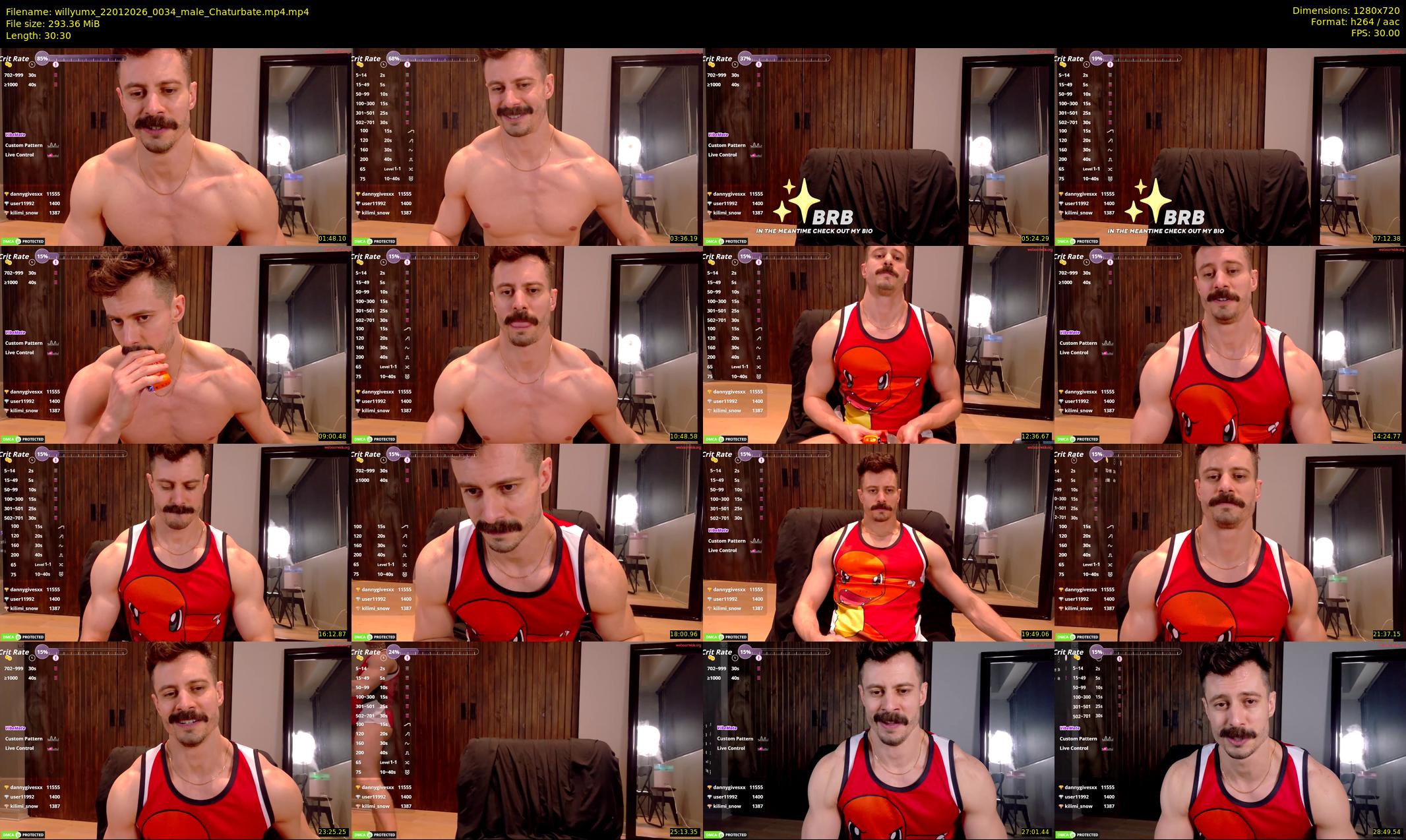 willyumx — 31 minute Chaturbate male cam show recording, 720p, Jan 22, 2026