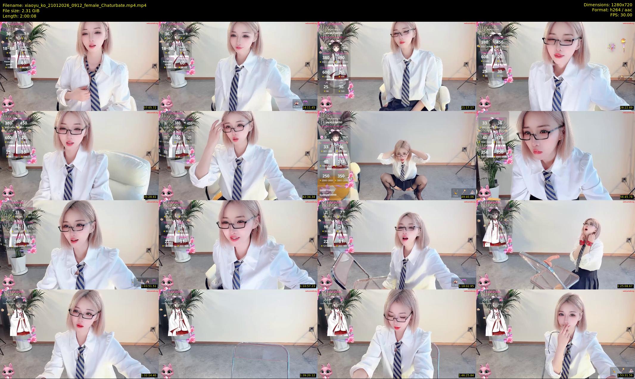 xiaoyu_ko — 121 minute Chaturbate female cam show recording, 720p, Jan 21, 2026