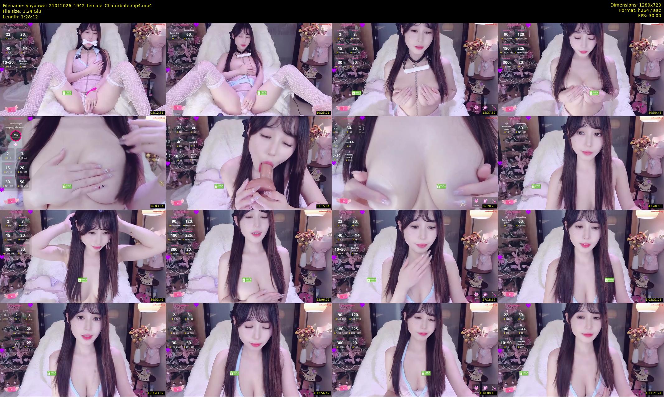 yuyouwei — 89 minute Chaturbate female cam show recording, 720p, Jan 21, 2026