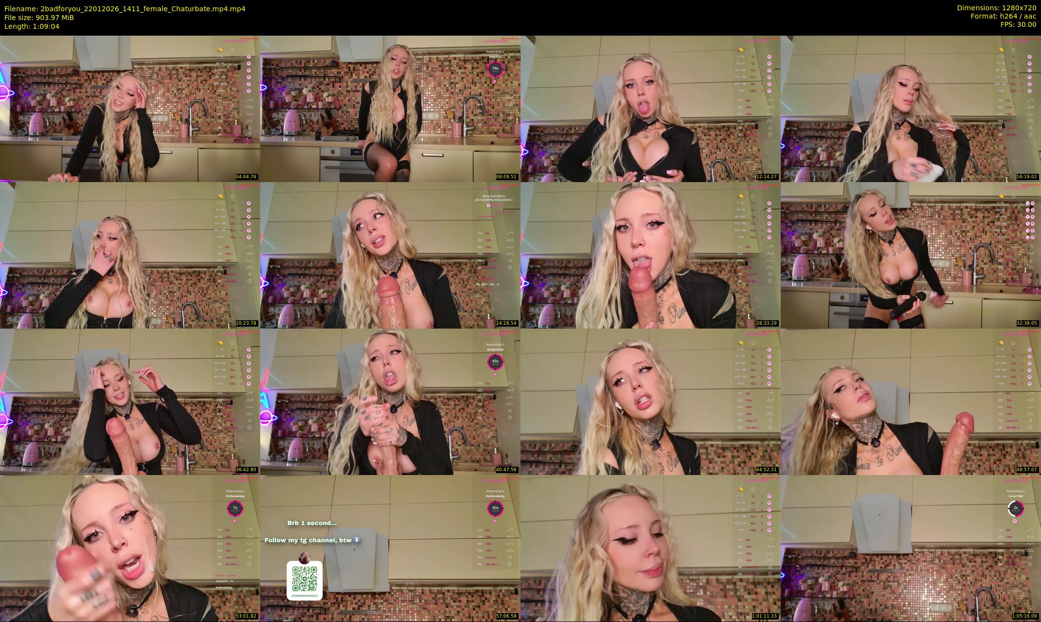 2badforyou — 70 minute Chaturbate couple cam show recording, 720p, Jan 22, 2026