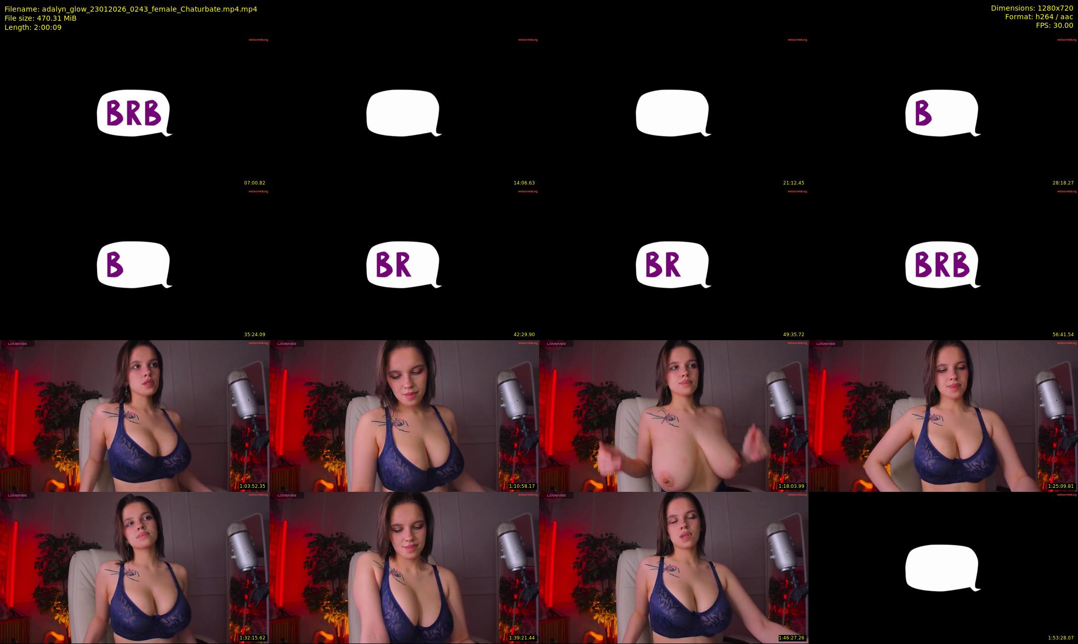 adalyn_glow — 121 minute Chaturbate female cam show recording, 720p, Jan 23, 2026