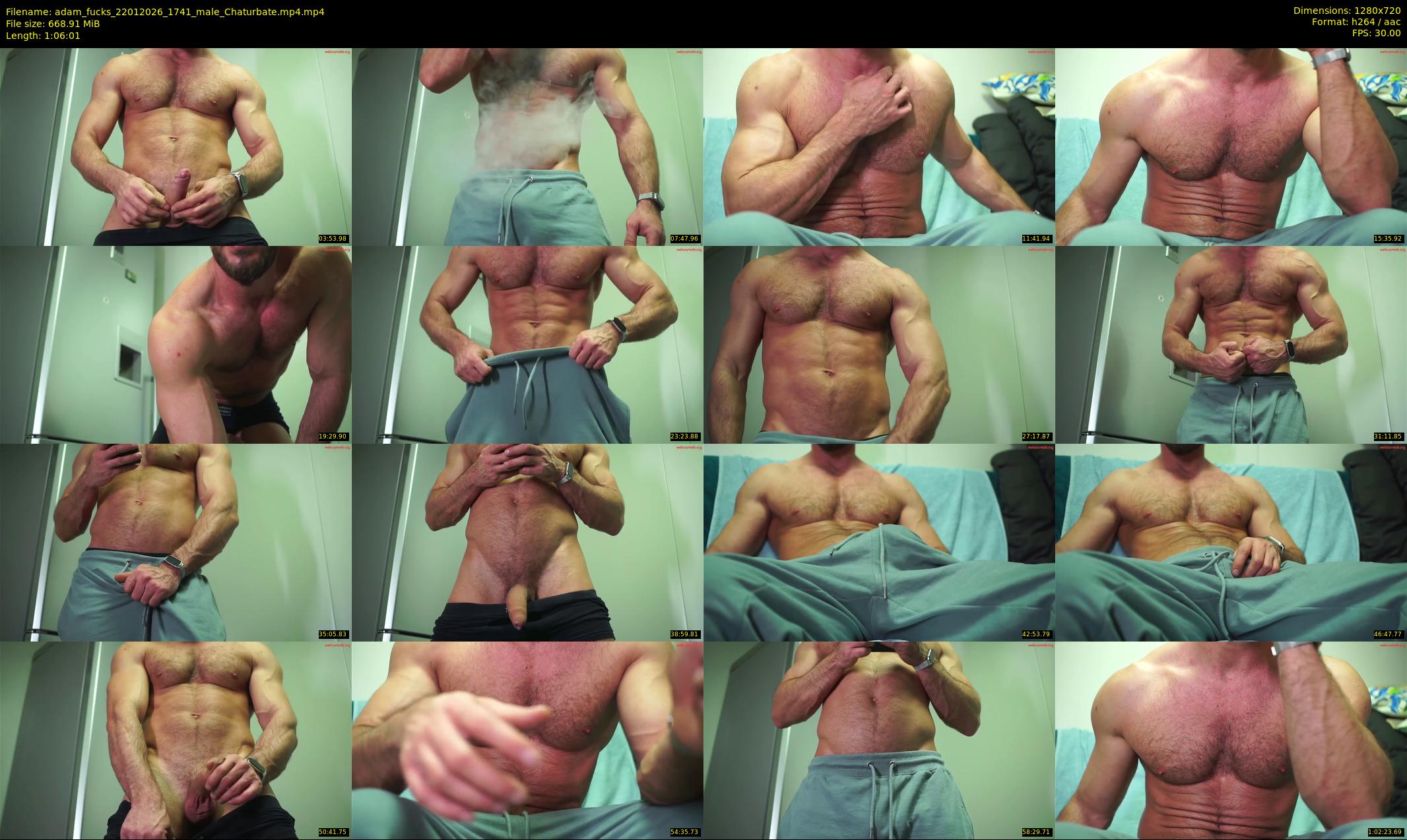 adam_fucks — 67 minute Chaturbate male cam show recording, 720p, Jan 22, 2026
