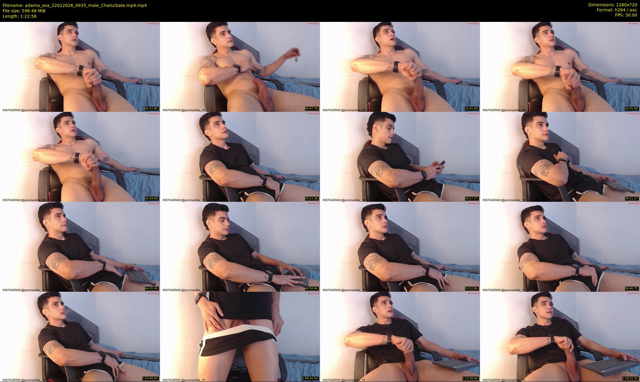 adama_soa — 83 minute Chaturbate male cam show recording, 720p, Jan 22, 2026