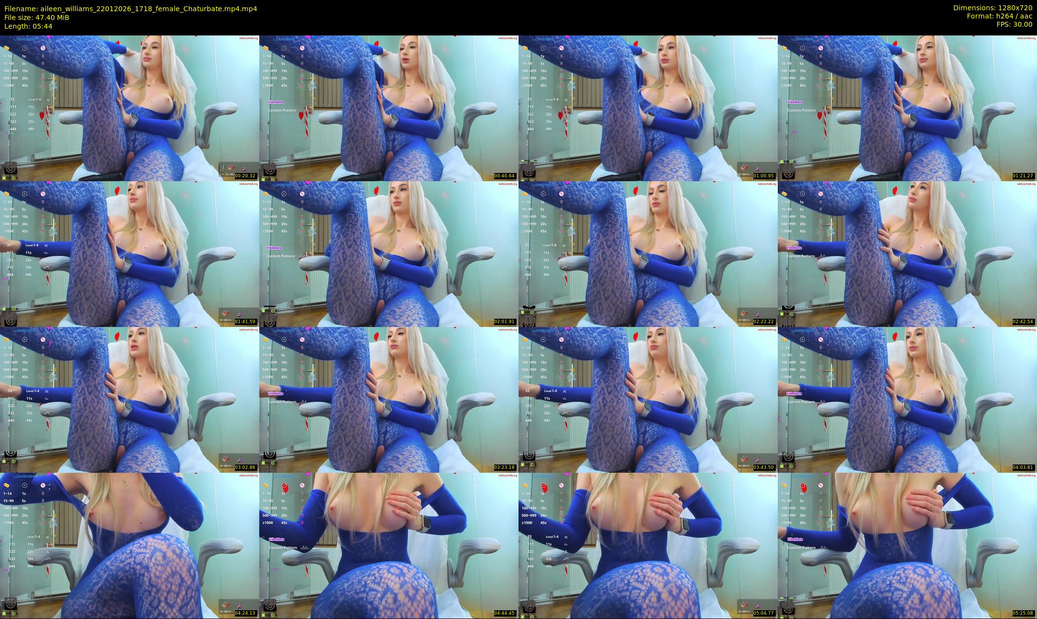 aileen_williams — 6 minute Chaturbate female cam show recording, 720p, Jan 22, 2026