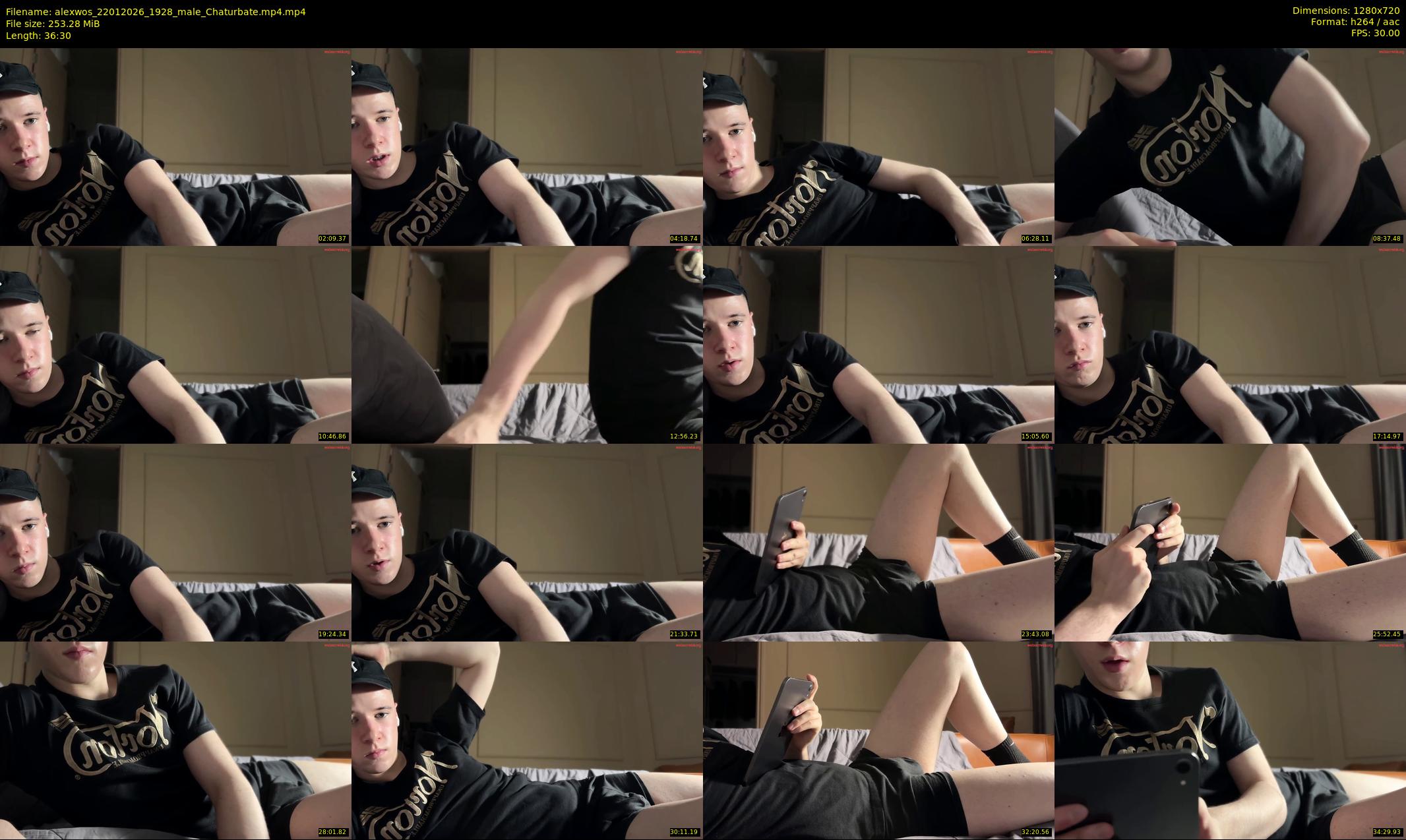 alexwos — 37 minute Chaturbate male cam show recording, 720p, Jan 22, 2026