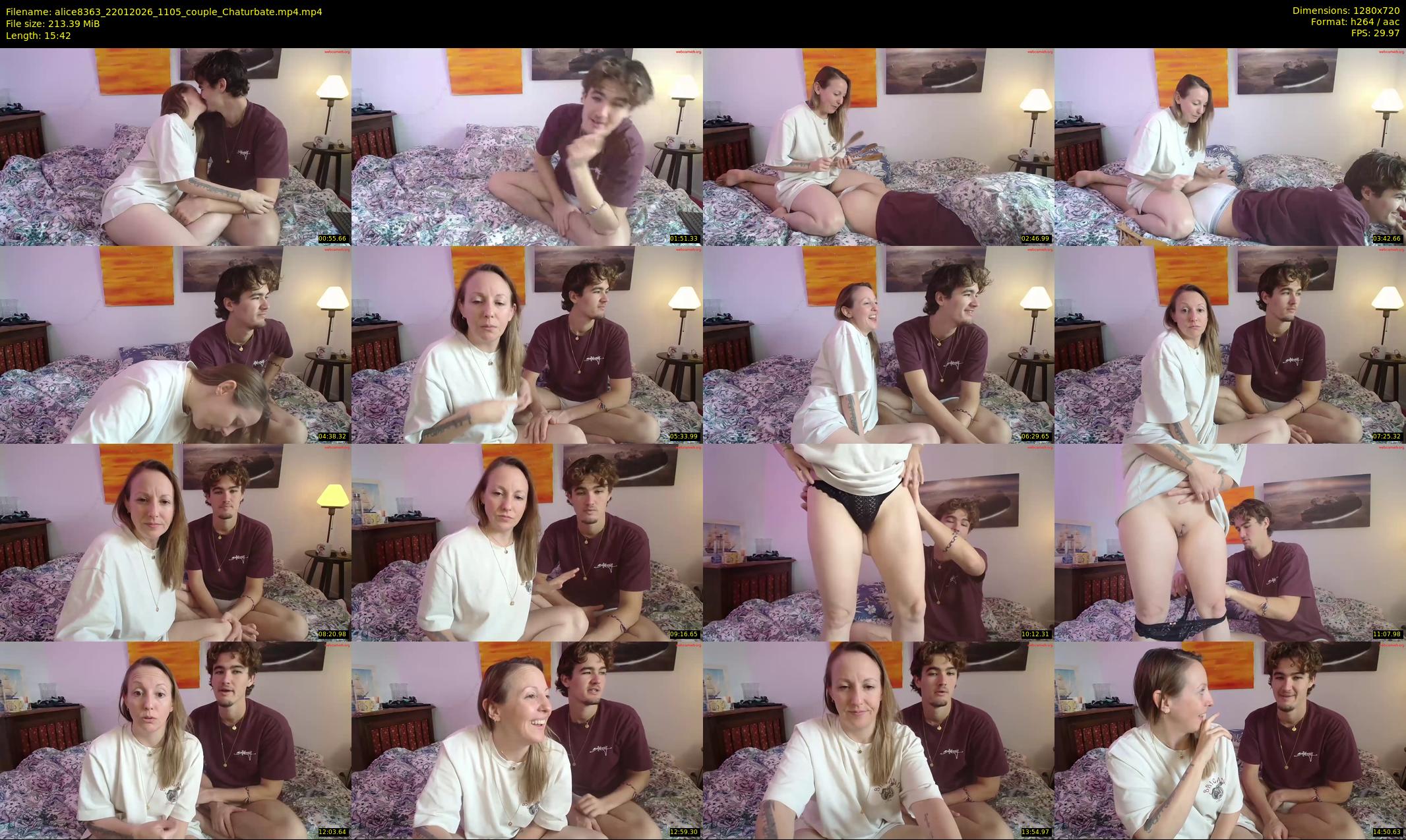 alice8363 — 16 minute Chaturbate female cam show recording, 720p, Jan 22, 2026