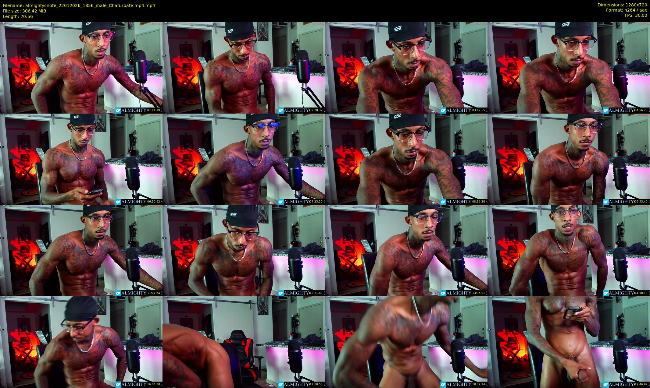 almightycnote — 21 minute Chaturbate male cam show recording, 720p, Jan 22, 2026