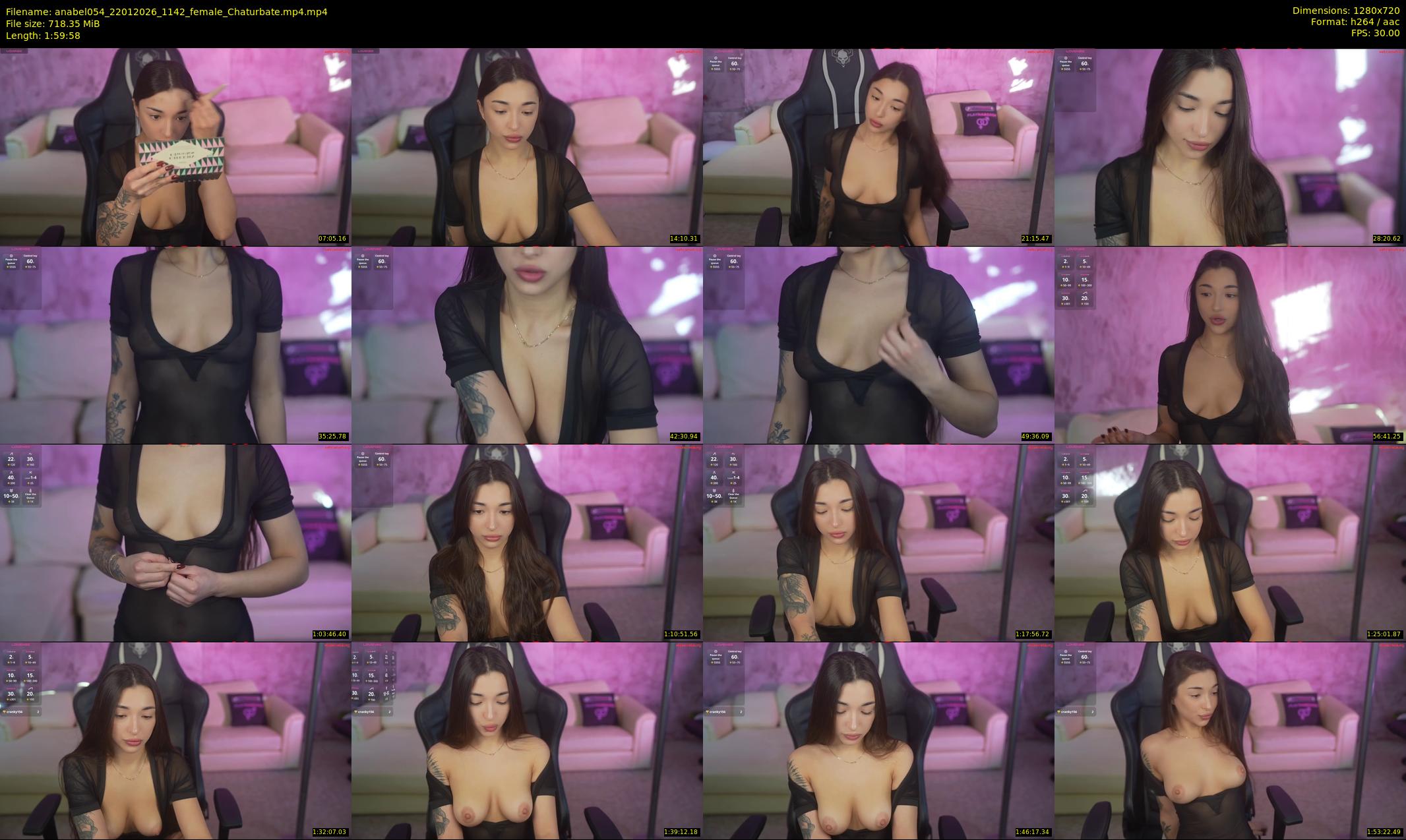 anabel054 — 120 minute Chaturbate female cam show recording, 720p, Jan 22, 2026