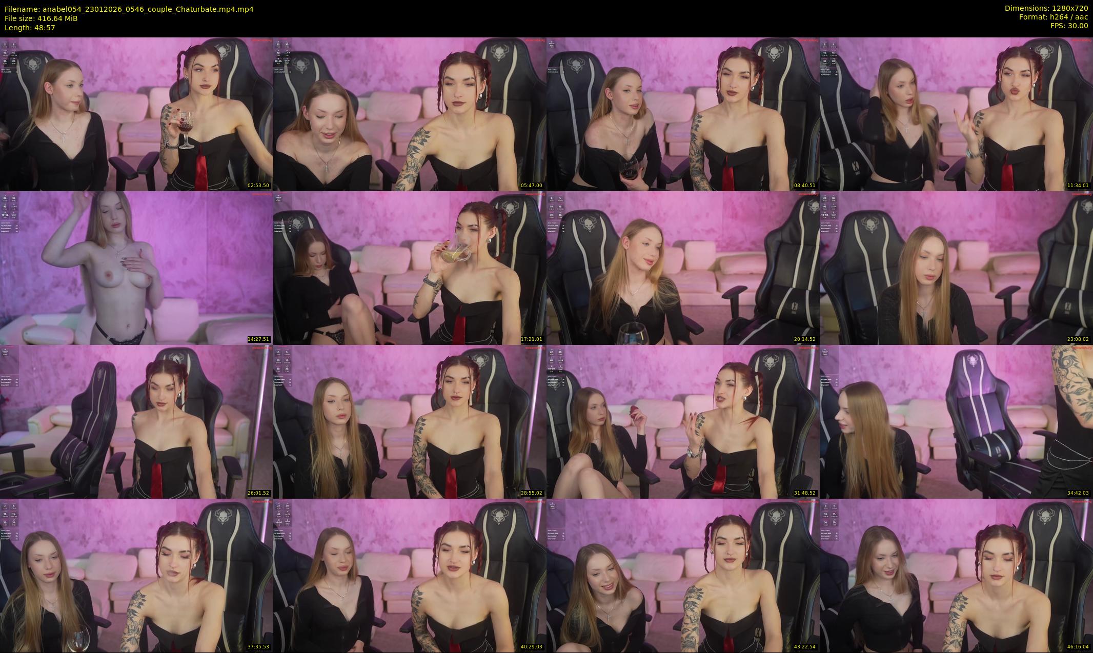 anabel054 — 49 minute Chaturbate female cam show recording, 720p, Jan 23, 2026