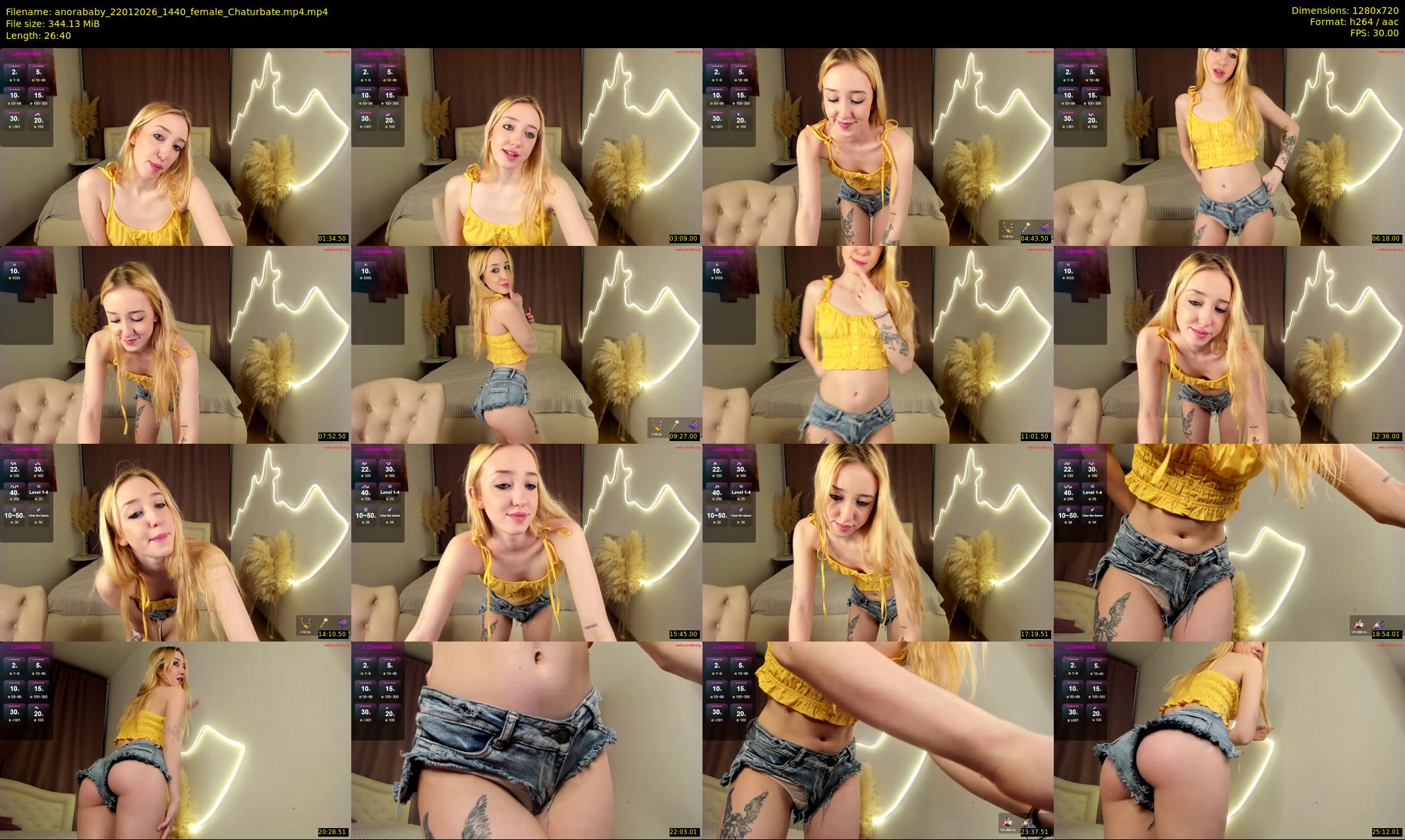anorababy — 27 minute Chaturbate female cam show recording, 720p, Jan 22, 2026