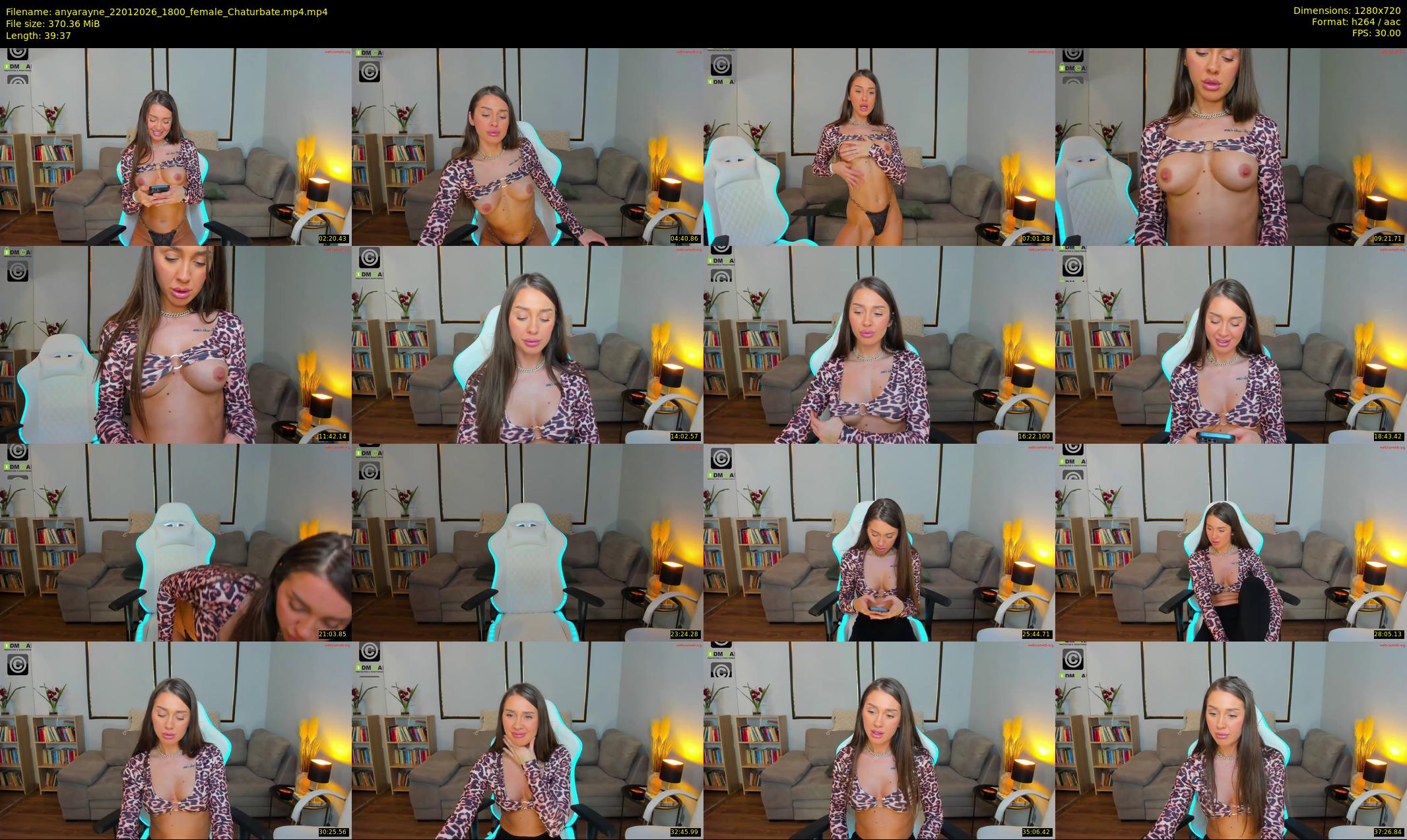anyarayne — 40 minute Chaturbate female cam show recording, 720p, Jan 22, 2026