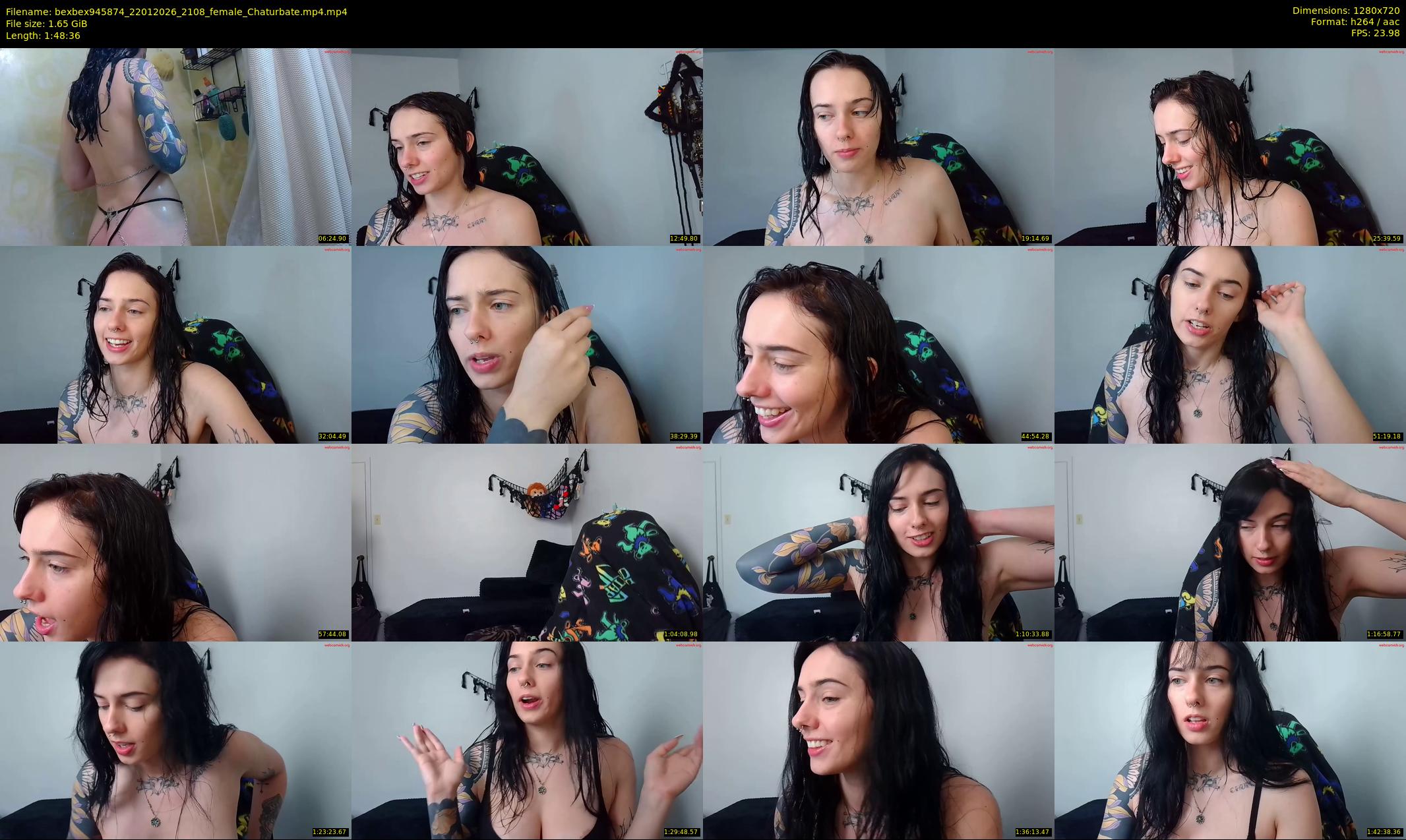 bexbex945874 — 109 minute Chaturbate female cam show recording, 720p, Jan 22, 2026