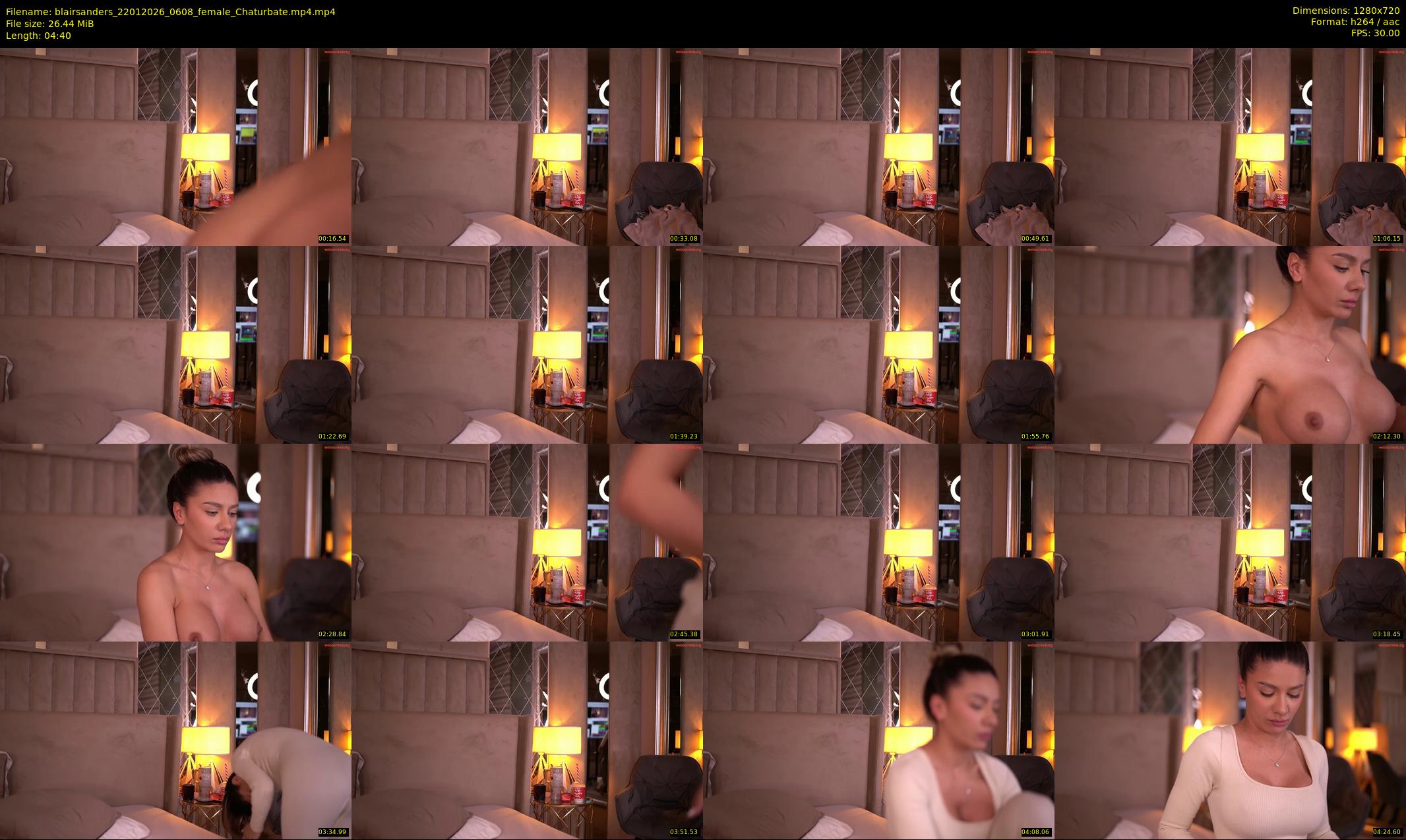 blairsanders — 5 minute Chaturbate female cam show recording, 720p, Jan 22, 2026