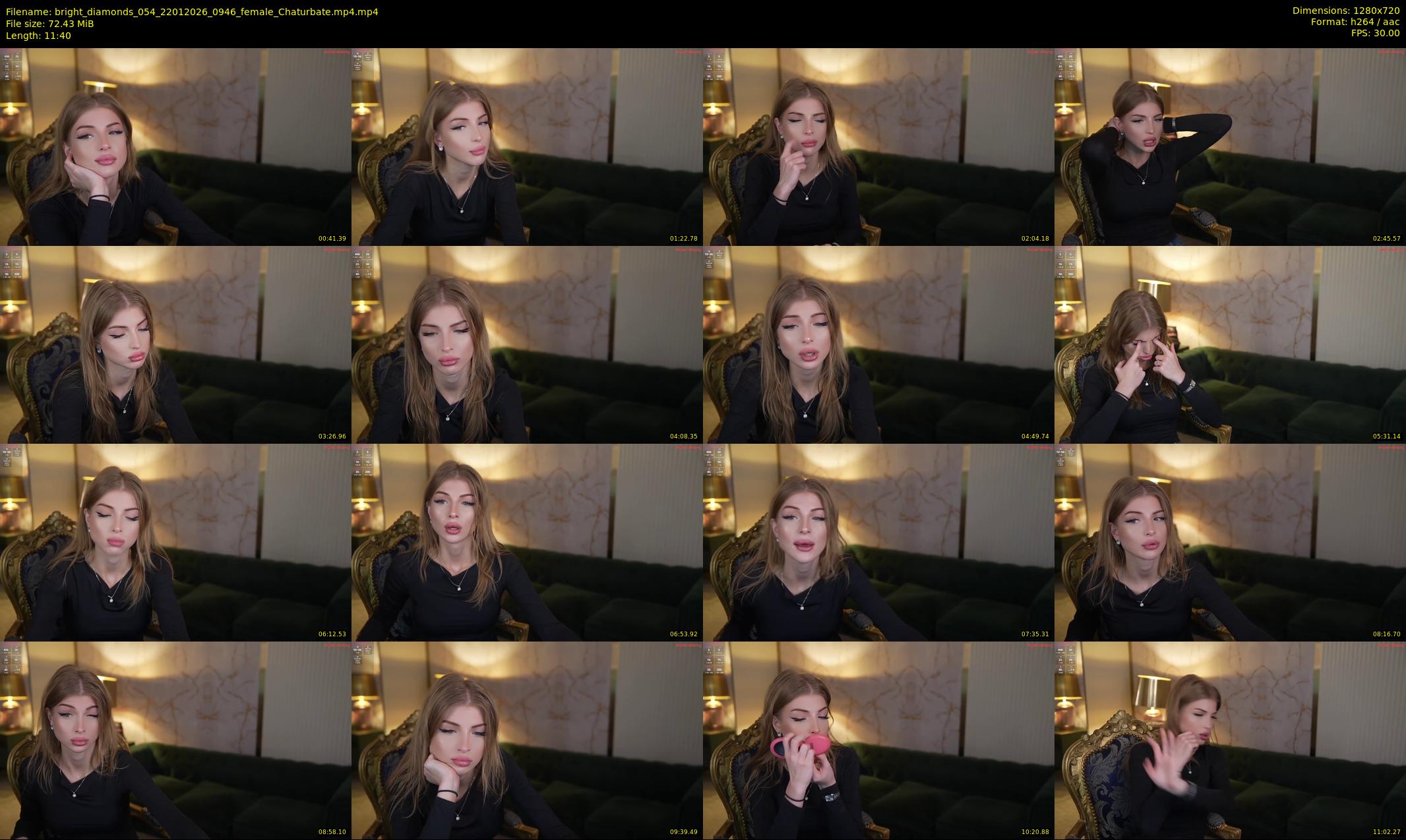 bright_diamonds_054 — 12 minute Chaturbate couple cam show recording, 720p, Jan 22, 2026