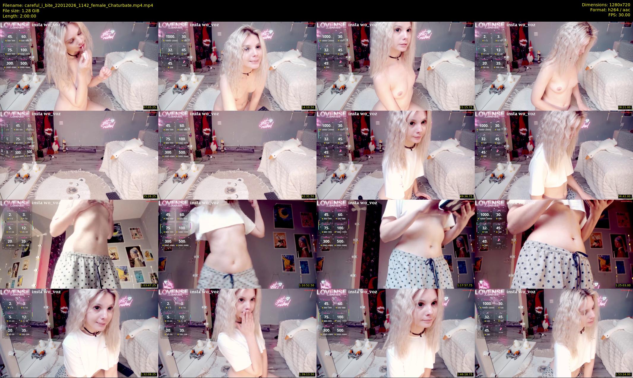 careful_i_bite — 120 minute Chaturbate female cam show recording, 720p, Jan 22, 2026