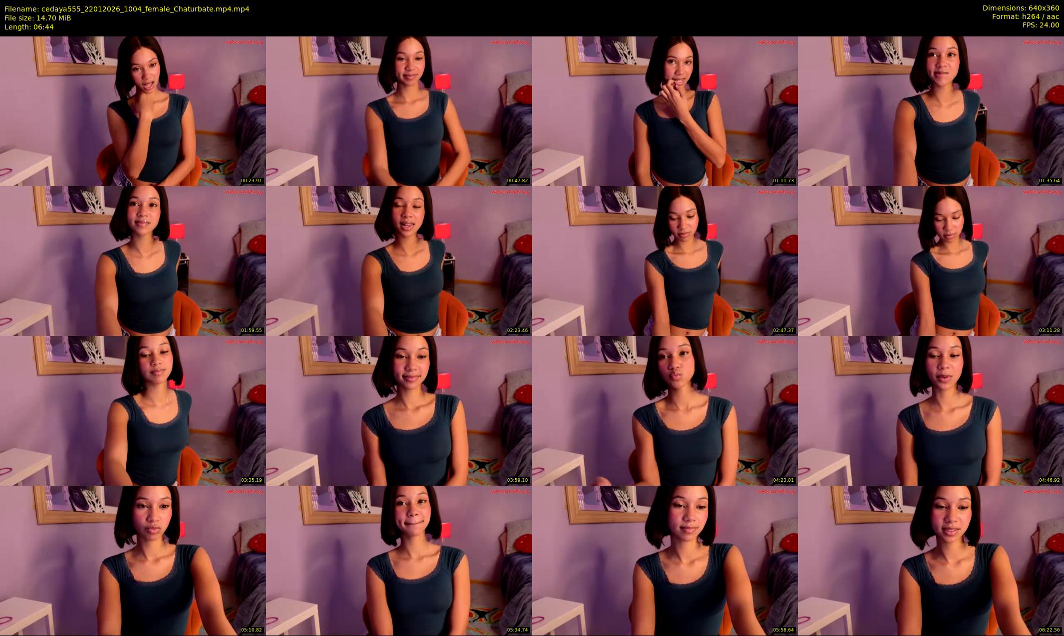 cedaya555 — 7 minute Chaturbate female cam show recording, 360p, Jan 22, 2026