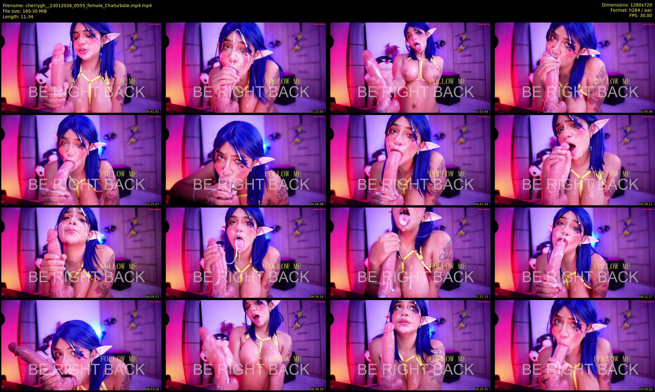 cherrygh_ — 12 minute Chaturbate female cam show recording, 720p, Jan 23, 2026