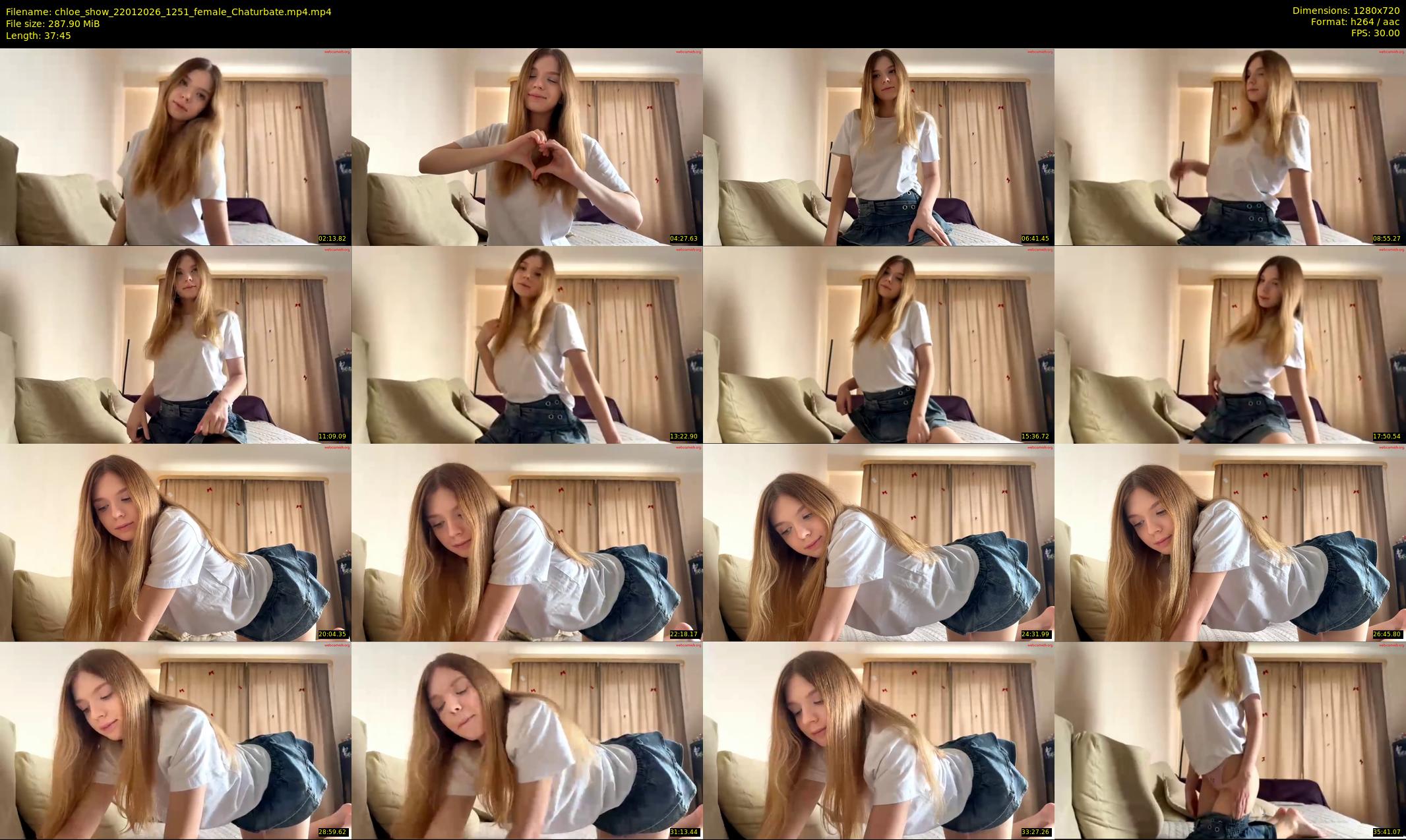 chloe_show — 38 minute Chaturbate female cam show recording, 720p, Jan 22, 2026