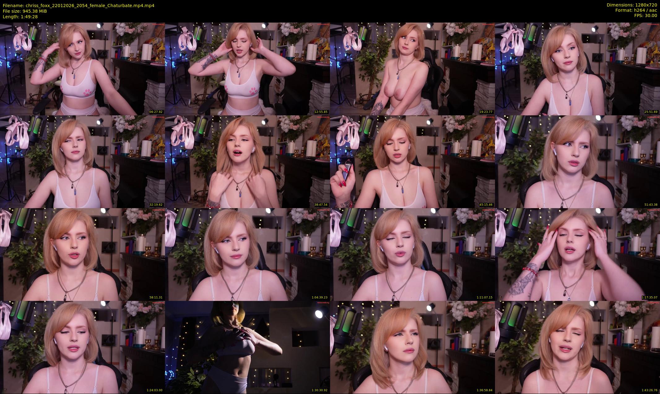 chriss_foxx — 110 minute Chaturbate female cam show recording, 720p, Jan 22, 2026